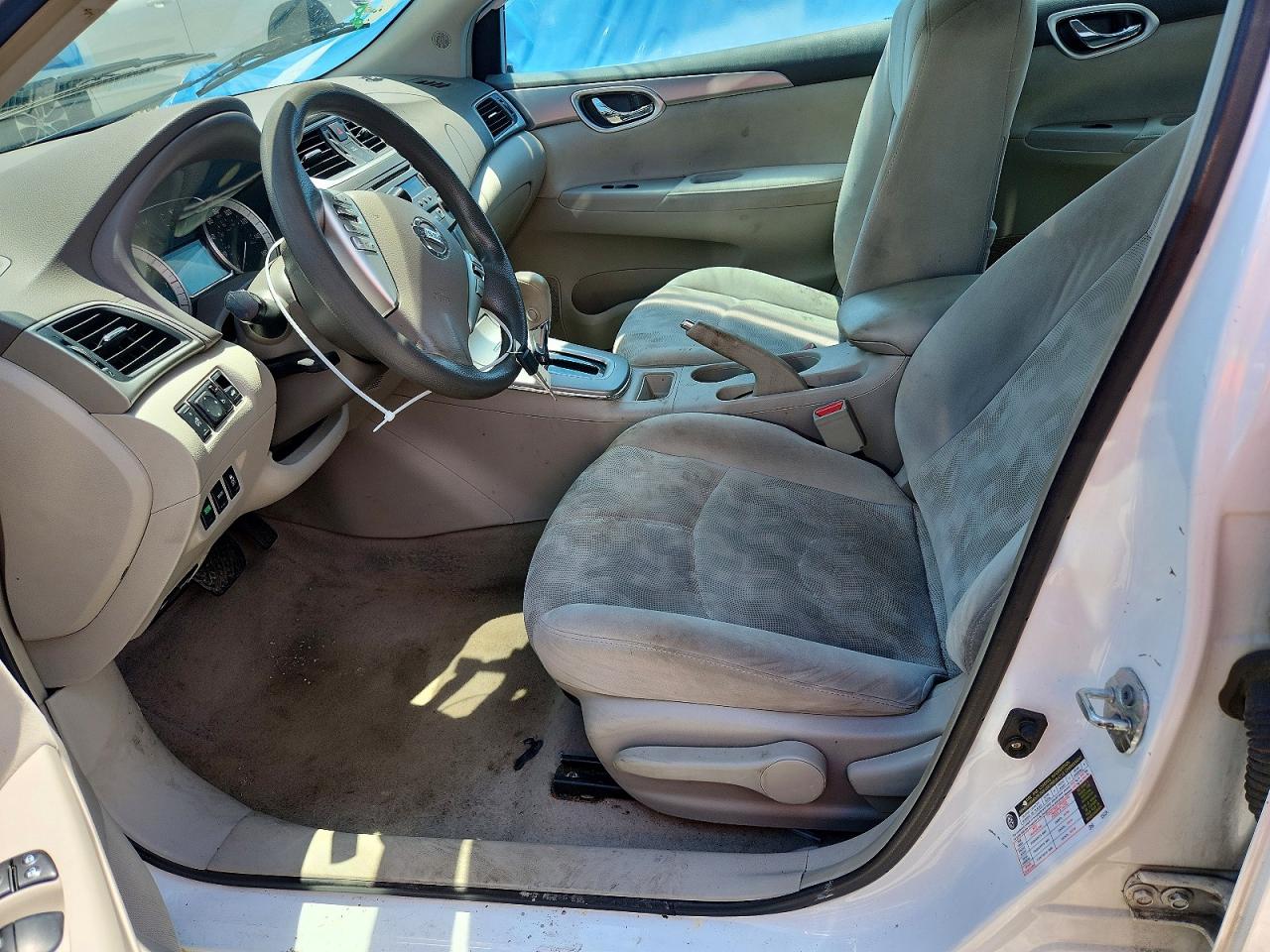 2013 Nissan Sentra S Белый vin: 3N1AB7AP4DL769275