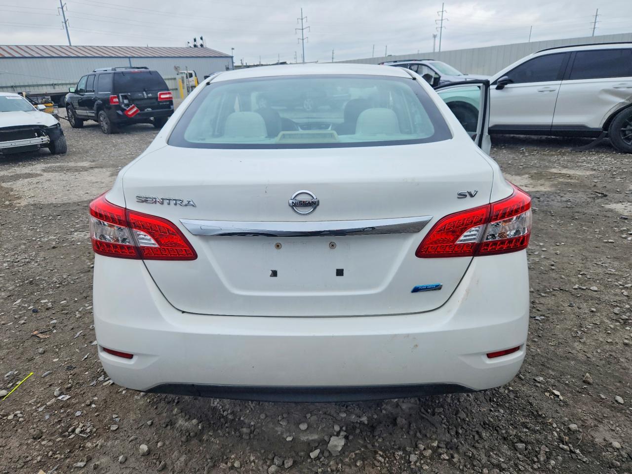 2013 Nissan Sentra S Белый vin: 3N1AB7AP4DL769275
