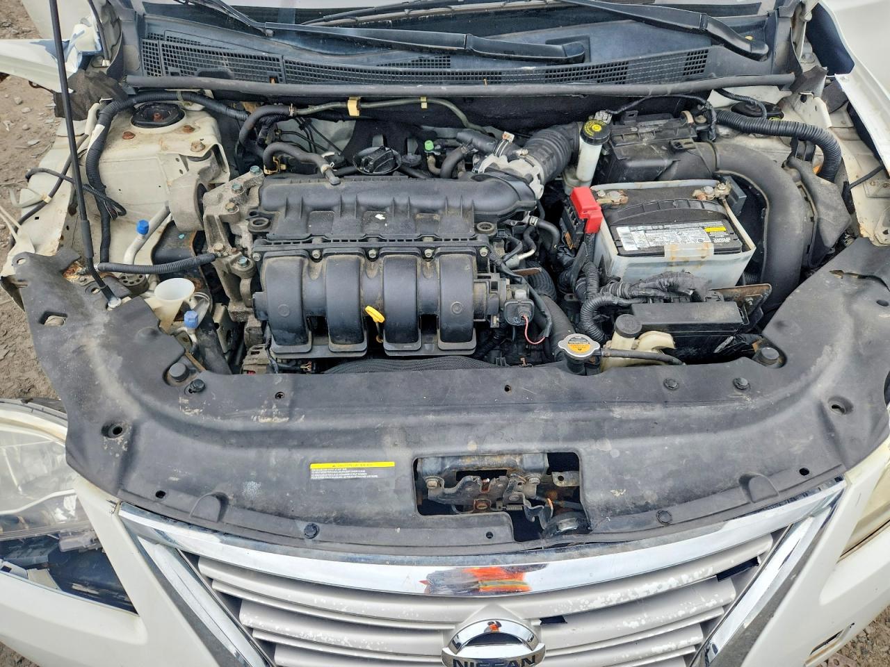 2013 Nissan Sentra S Белый vin: 3N1AB7AP4DL769275