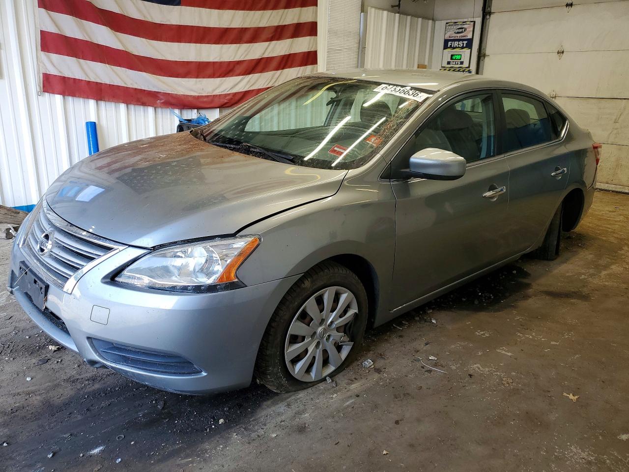 2013 Nissan Sentra S Gray vin: 3N1AB7AP4DL774184