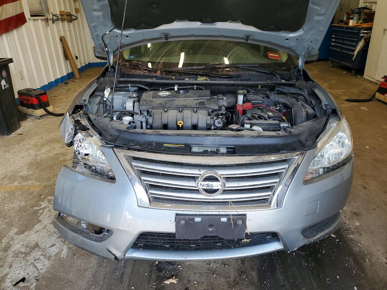 2013 Nissan Sentra S Gray vin: 3N1AB7AP4DL774184