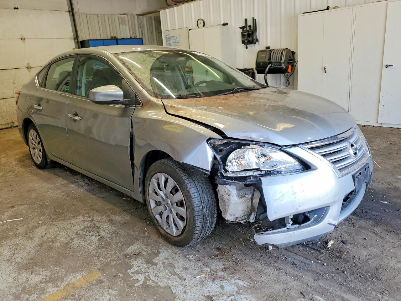 2013 Nissan Sentra S Gray vin: 3N1AB7AP4DL774184