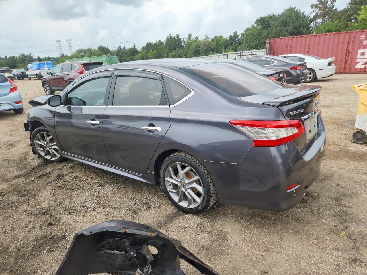 2013 Nissan Sentra S Серый vin: 3N1AB7AP4DL778655