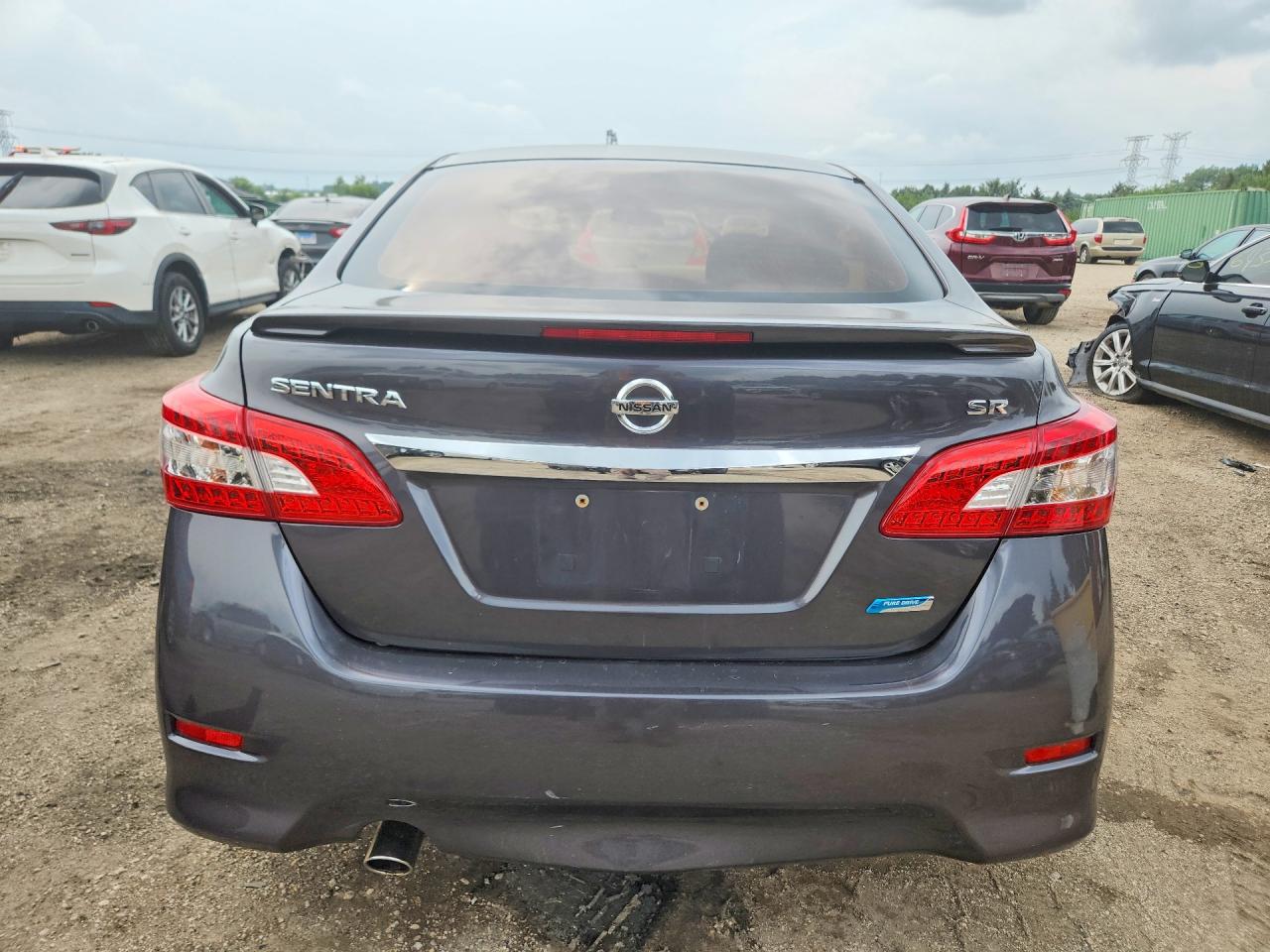 2013 Nissan Sentra S Серый vin: 3N1AB7AP4DL778655