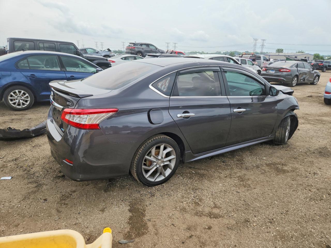 2013 Nissan Sentra S Серый vin: 3N1AB7AP4DL778655