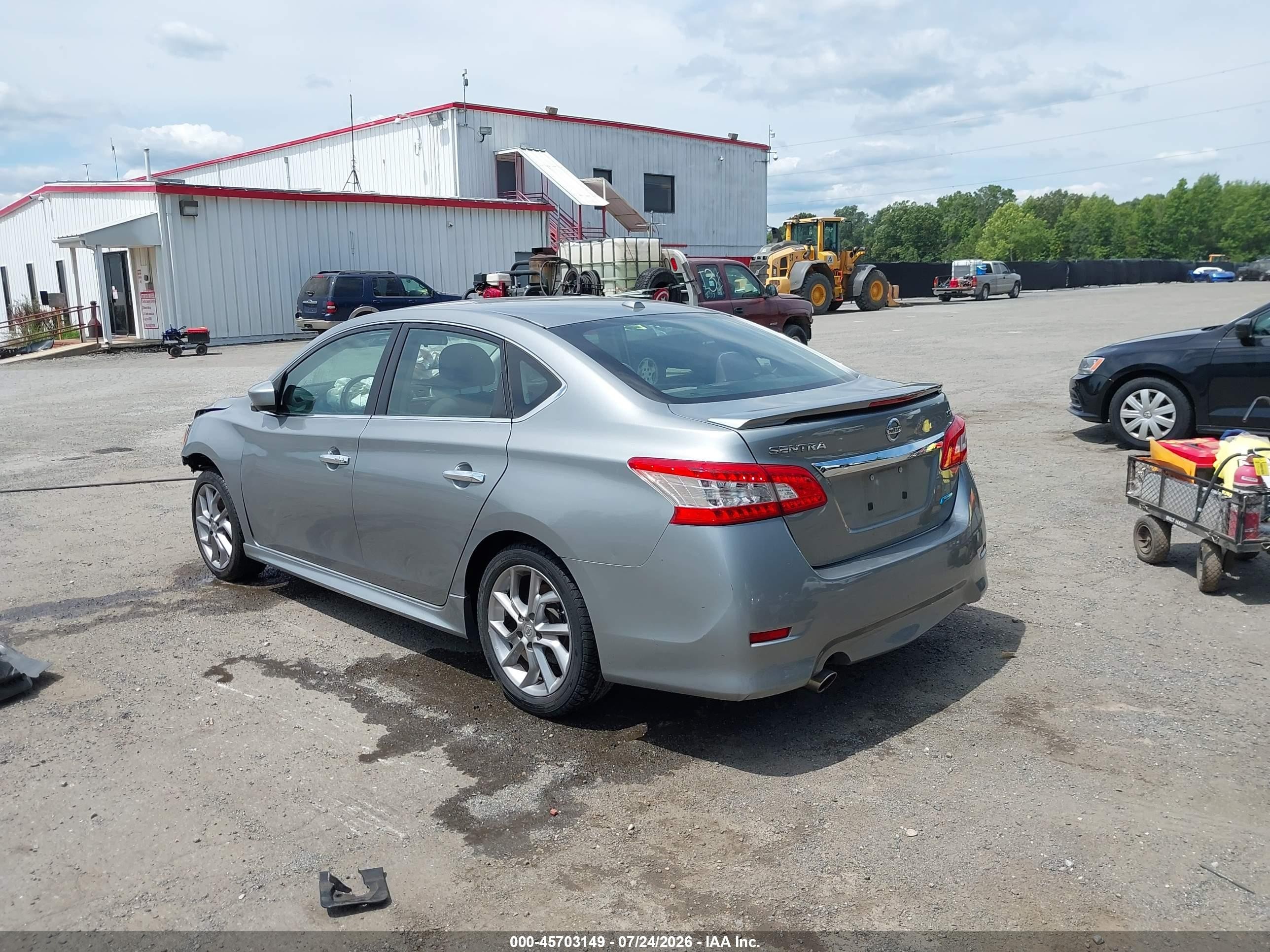 2013 Nissan Sentra Sr Gray vin: 3N1AB7AP4DL778753