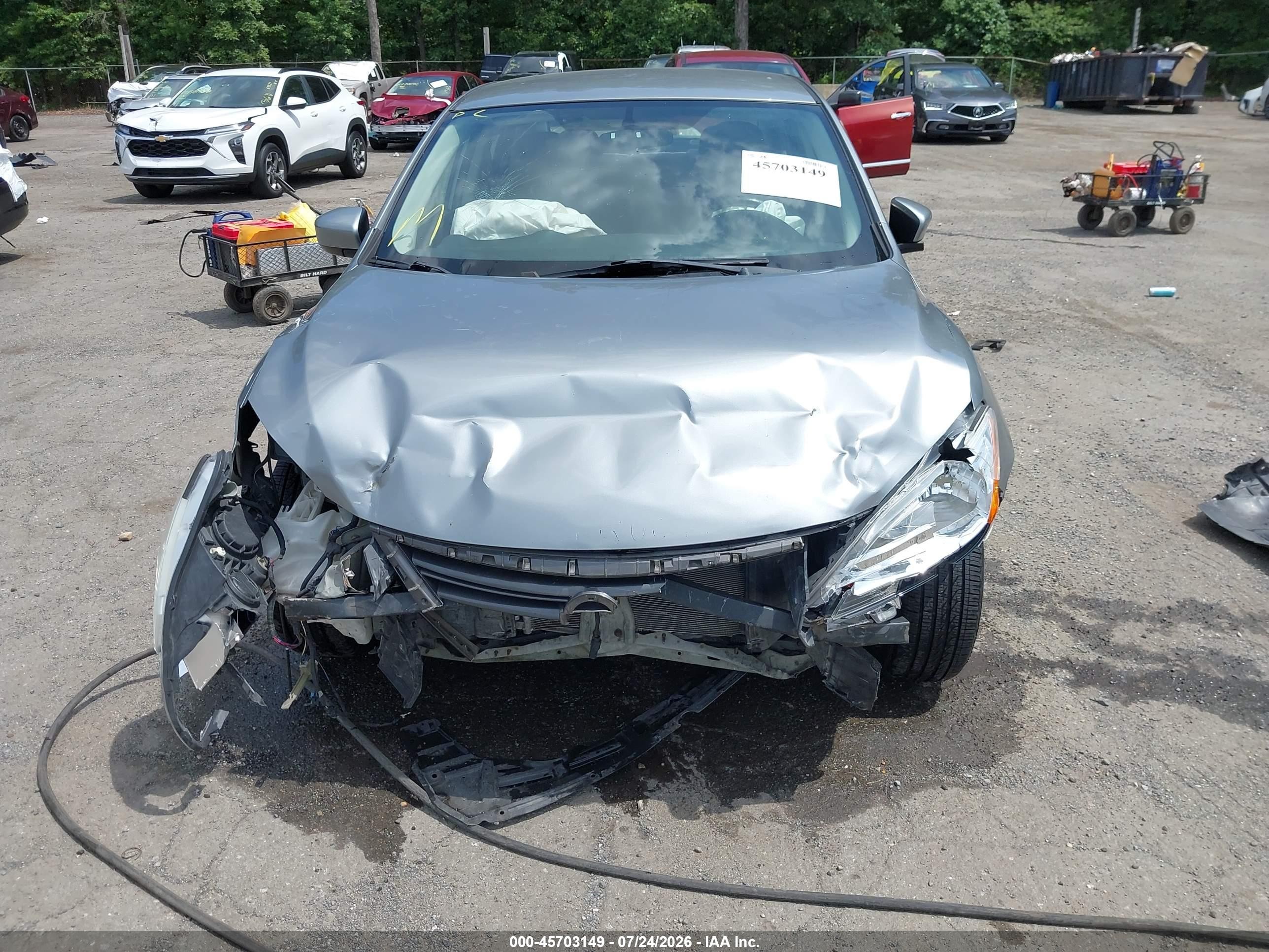 2013 Nissan Sentra Sr Gray vin: 3N1AB7AP4DL778753