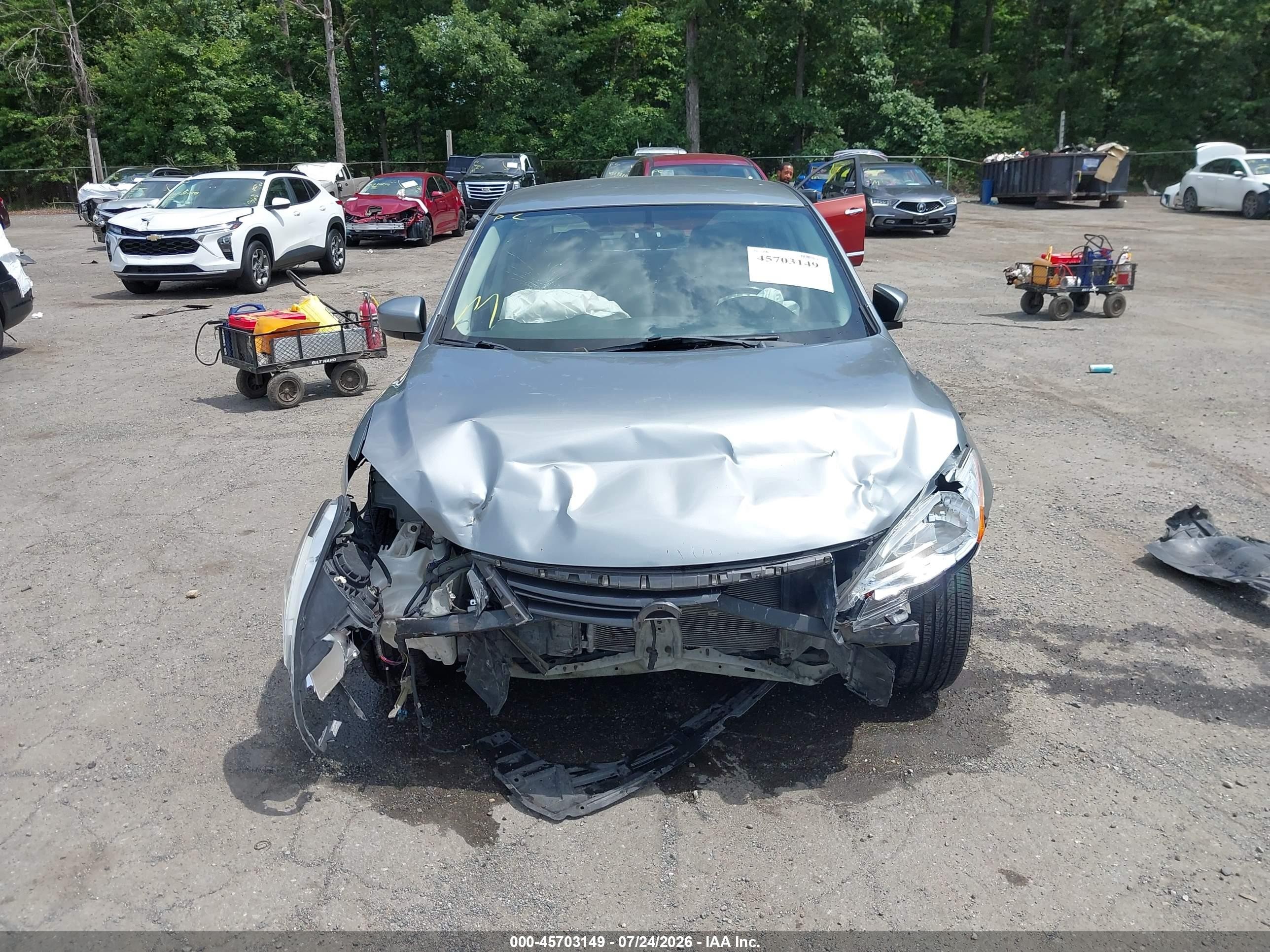 2013 Nissan Sentra Sr Gray vin: 3N1AB7AP4DL778753