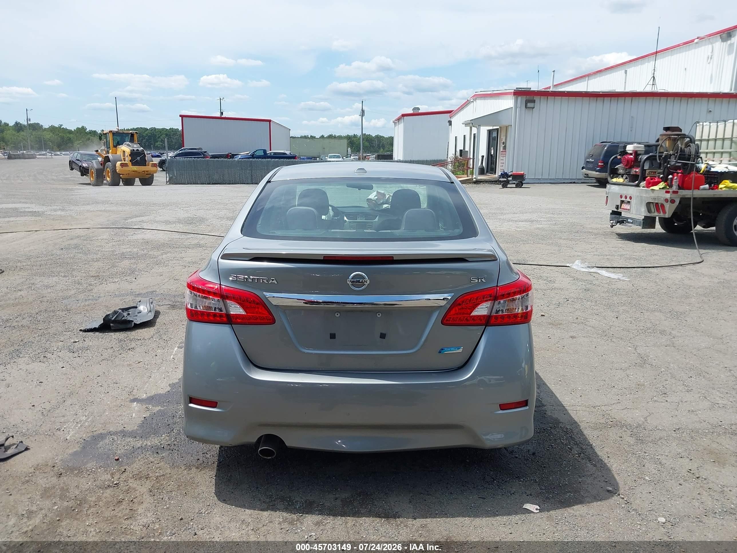 2013 Nissan Sentra Sr Gray vin: 3N1AB7AP4DL778753