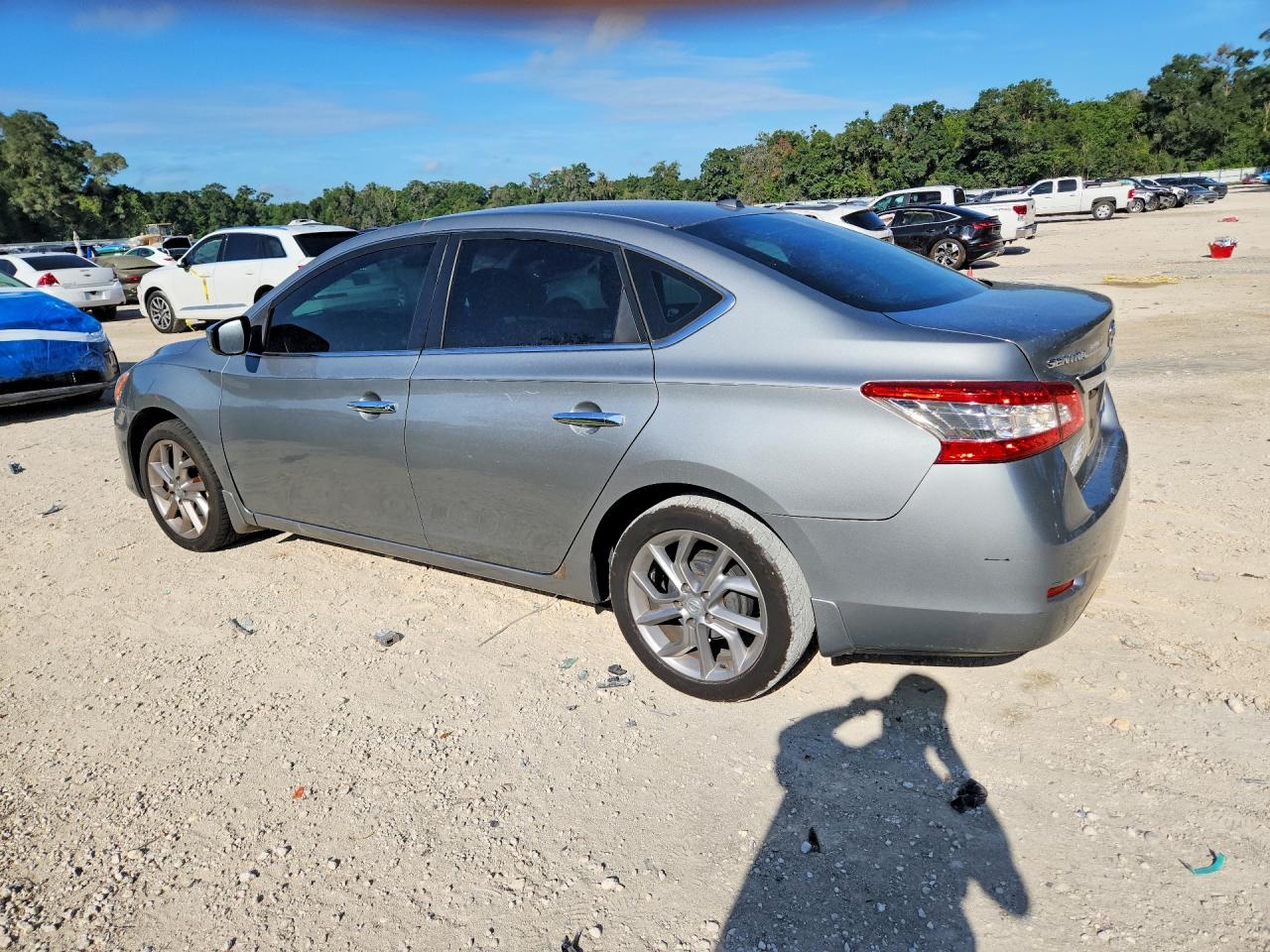2013 Nissan Sentra S Silver vin: 3N1AB7AP4DL782186