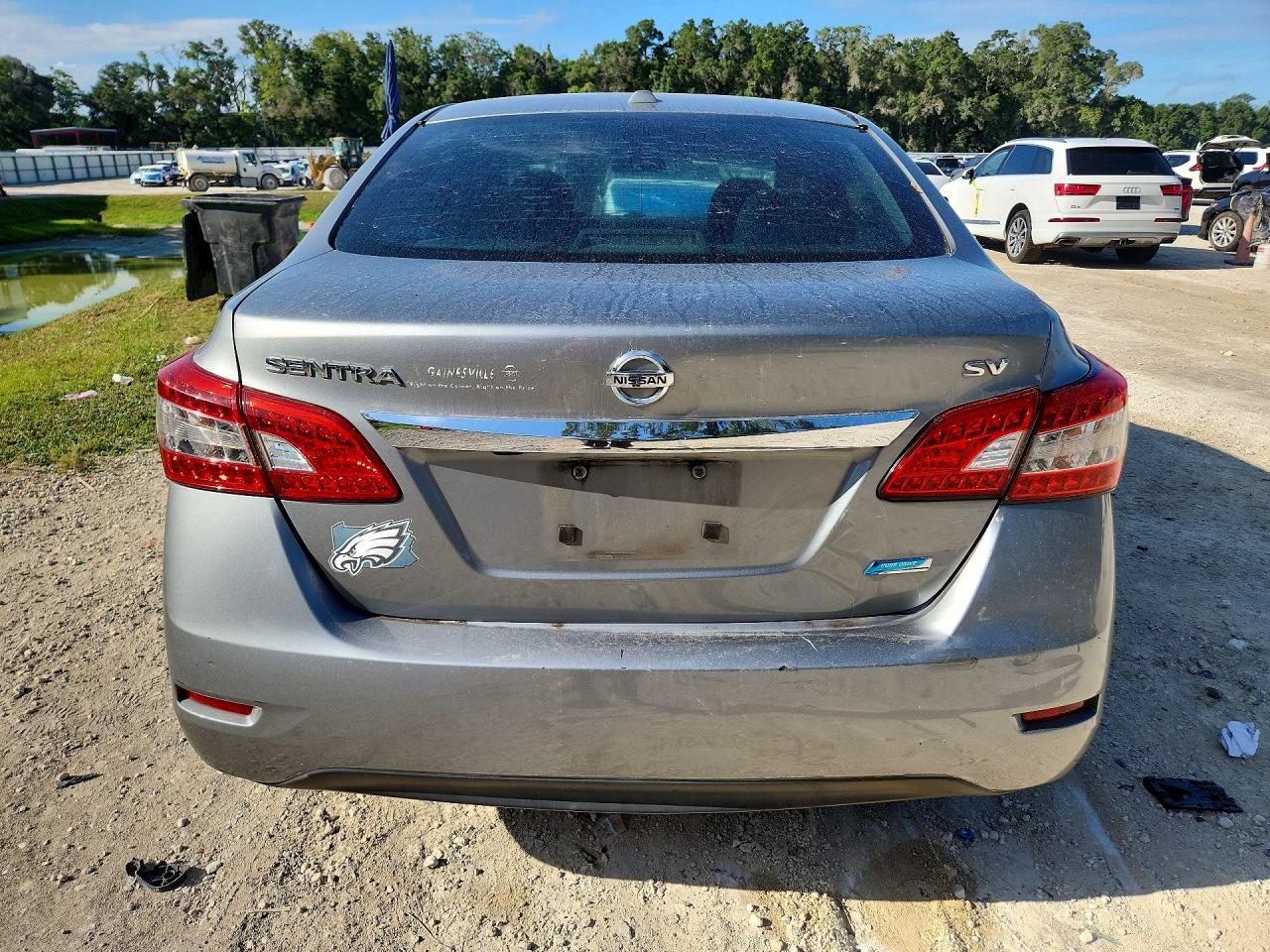 2013 Nissan Sentra S Silver vin: 3N1AB7AP4DL782186