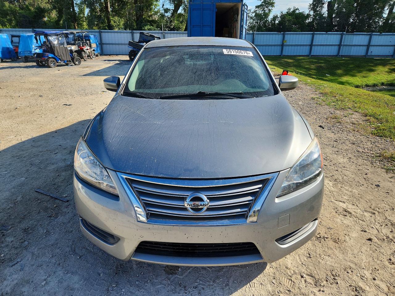 2013 Nissan Sentra S Silver vin: 3N1AB7AP4DL782186