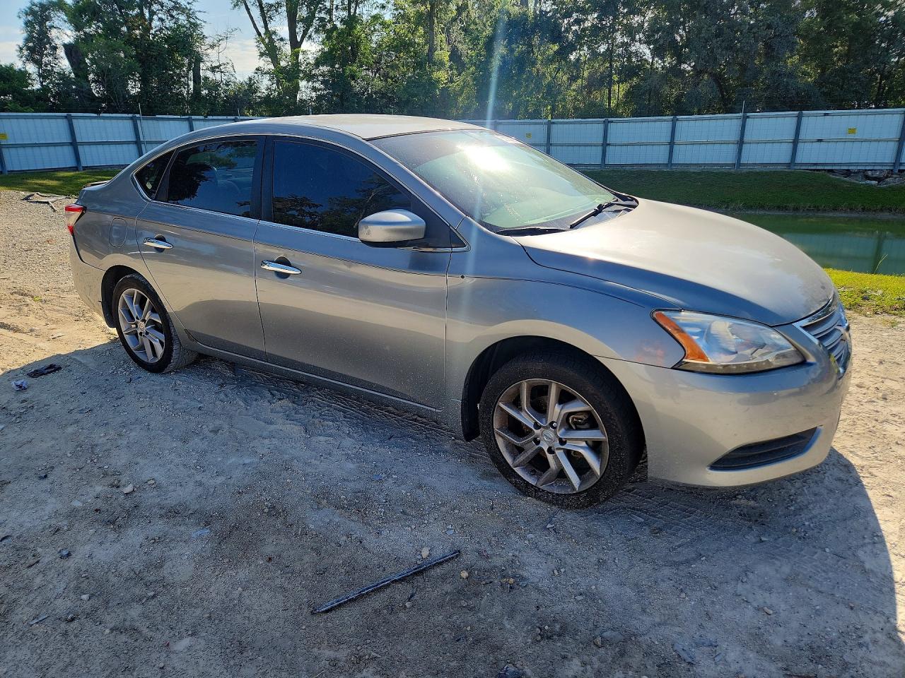 2013 Nissan Sentra S Silver vin: 3N1AB7AP4DL782186