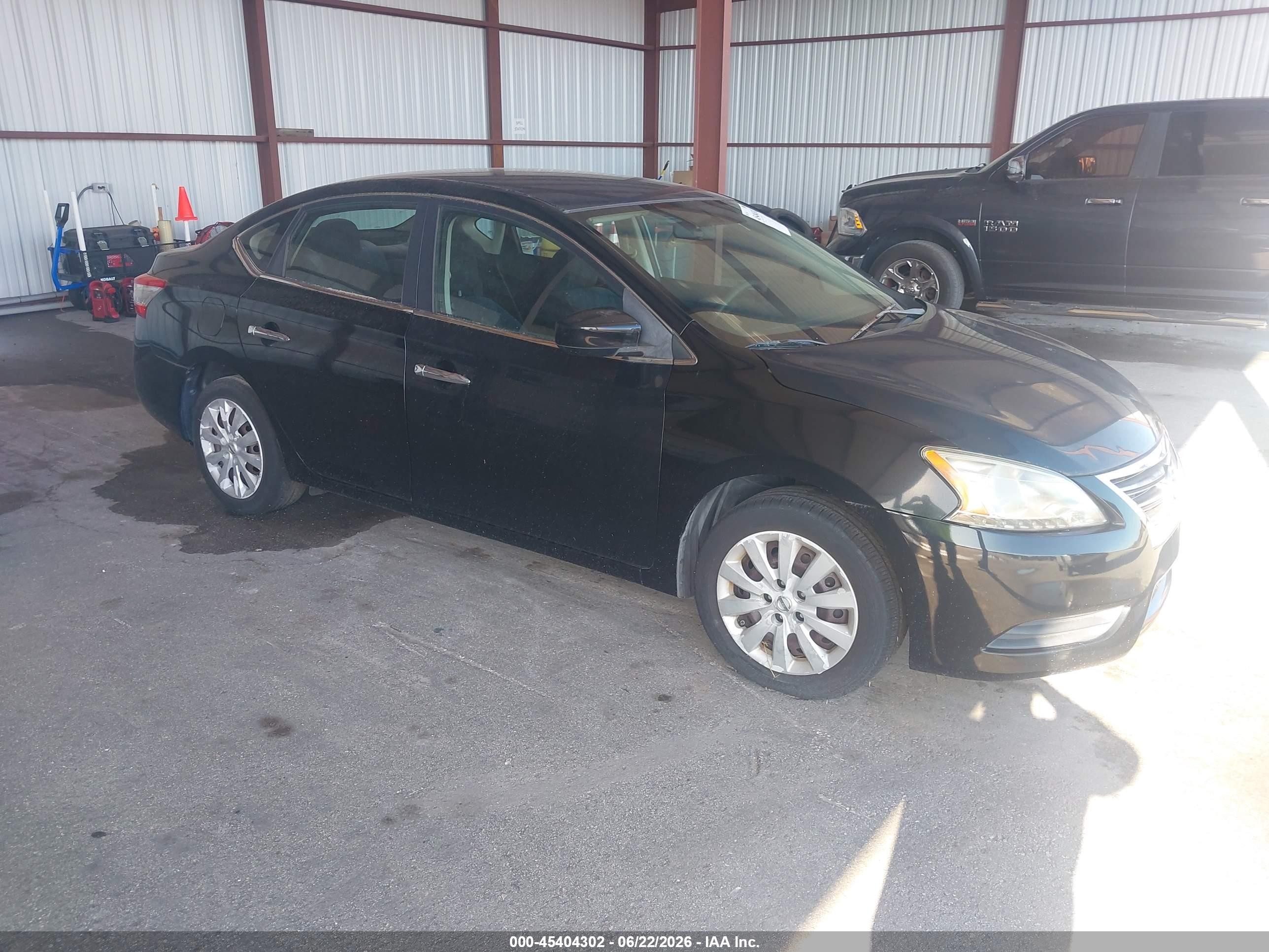 2013 Nissan Sentra Sv Black vin: 3N1AB7AP4DL782608