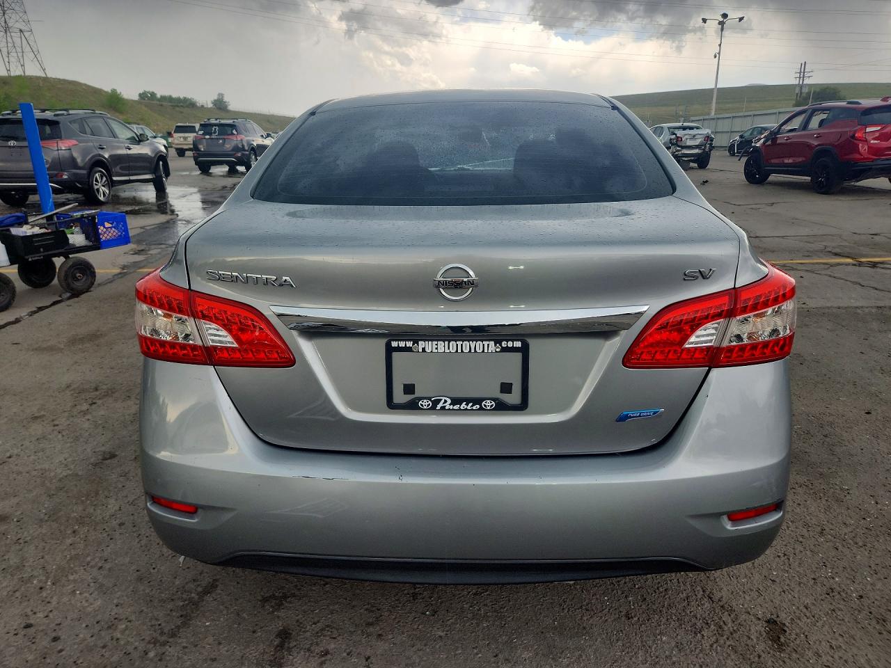 2013 Nissan Sentra S Silver vin: 3N1AB7AP4DL786335
