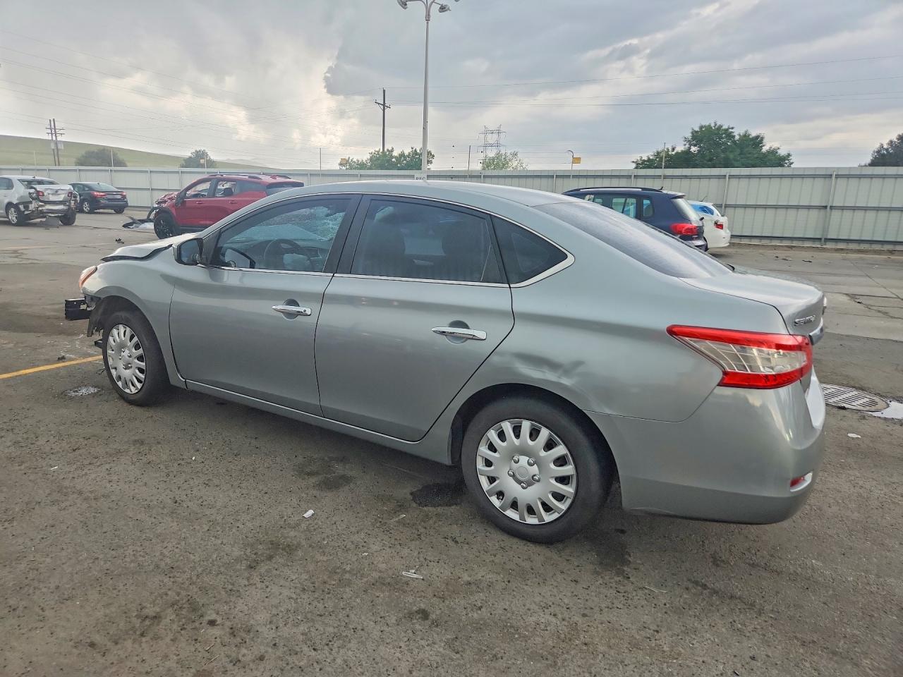 2013 Nissan Sentra S Silver vin: 3N1AB7AP4DL786335