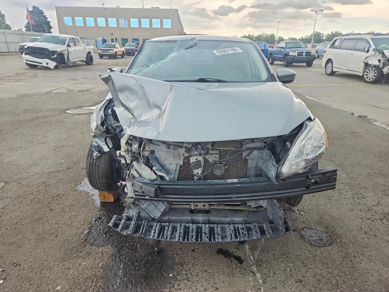 2013 Nissan Sentra S Silver vin: 3N1AB7AP4DL786335