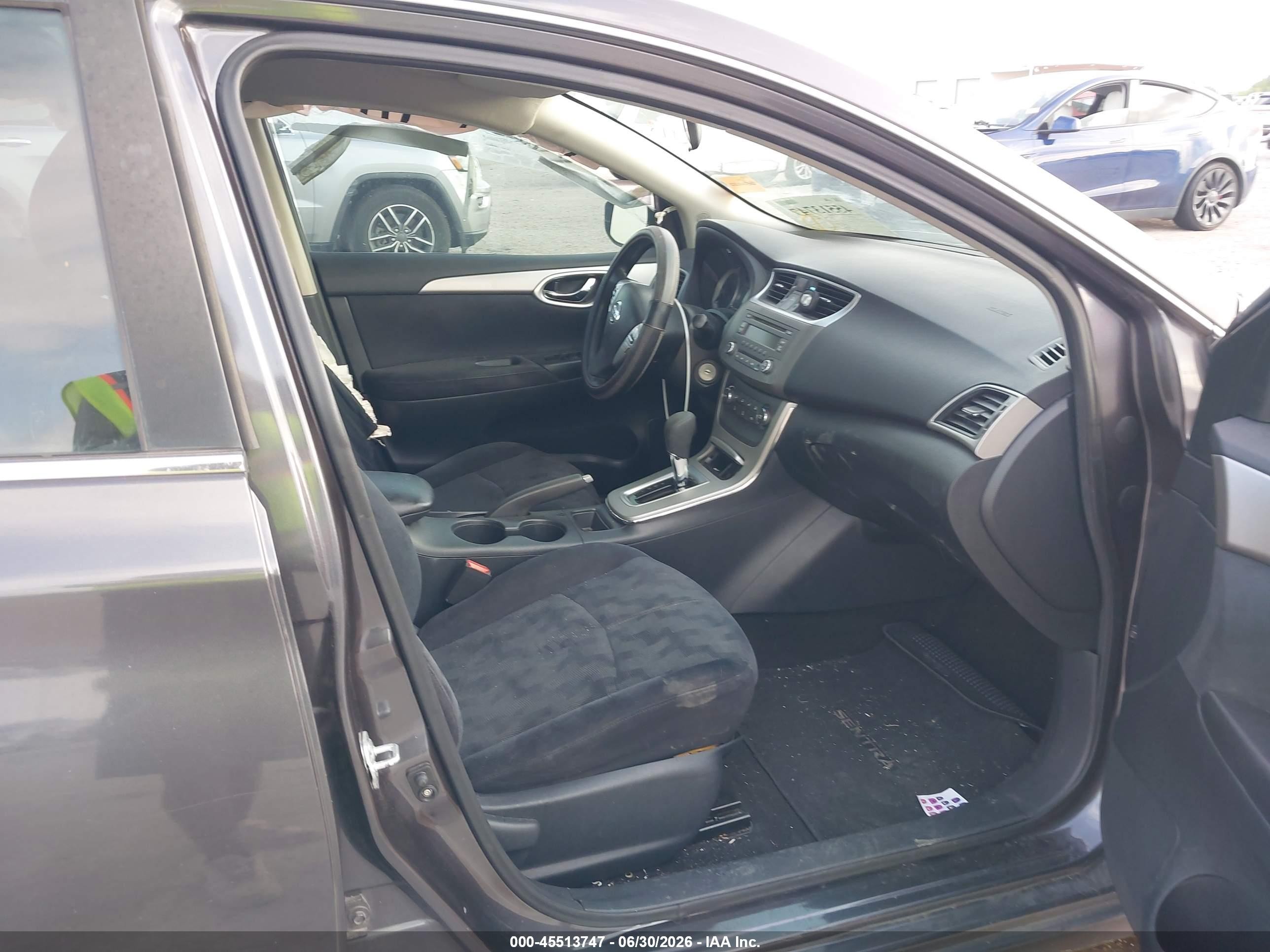 2013 Nissan Sentra Sv Gray vin: 3N1AB7AP4DL792572