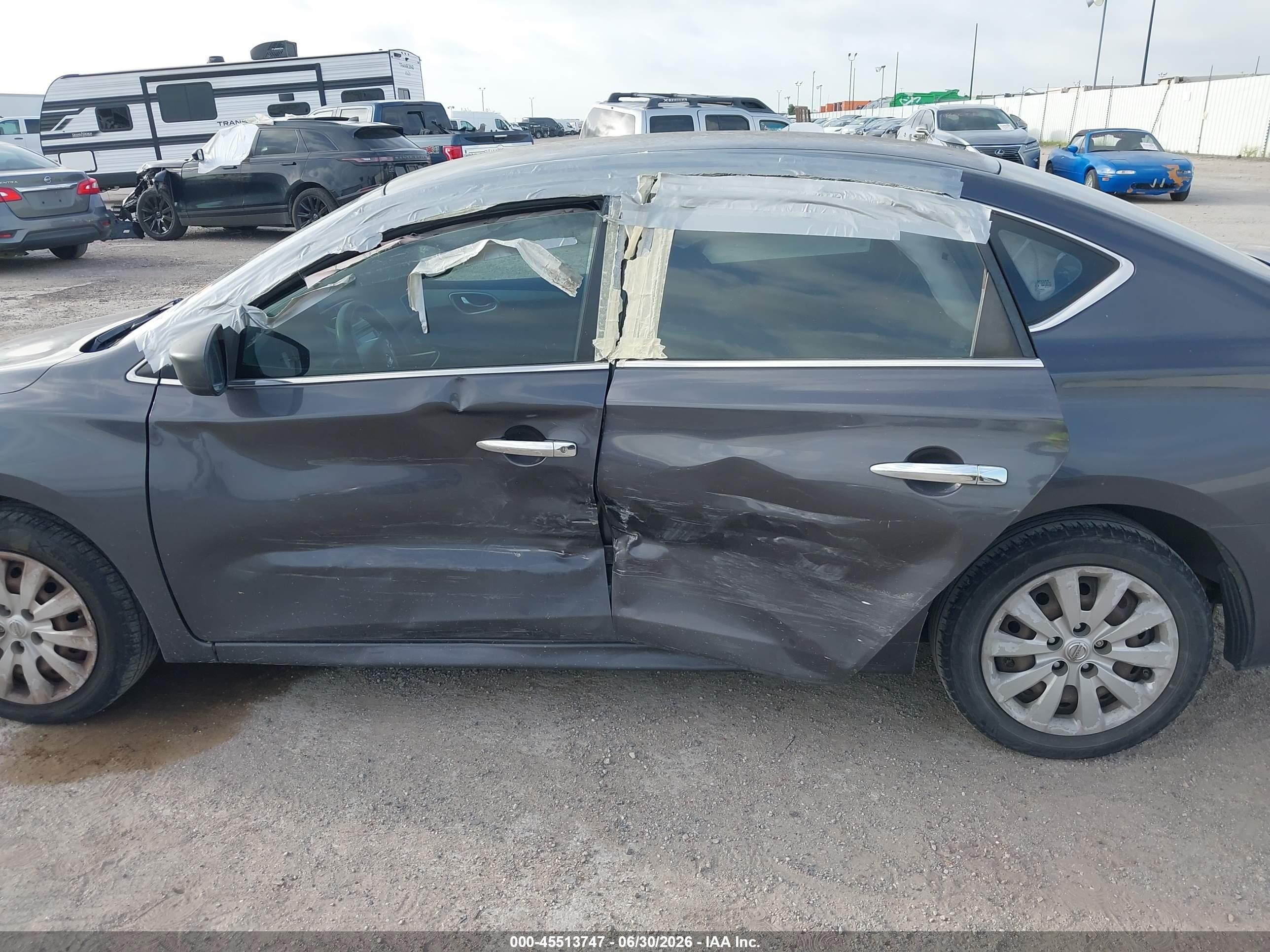 2013 Nissan Sentra Sv Gray vin: 3N1AB7AP4DL792572
