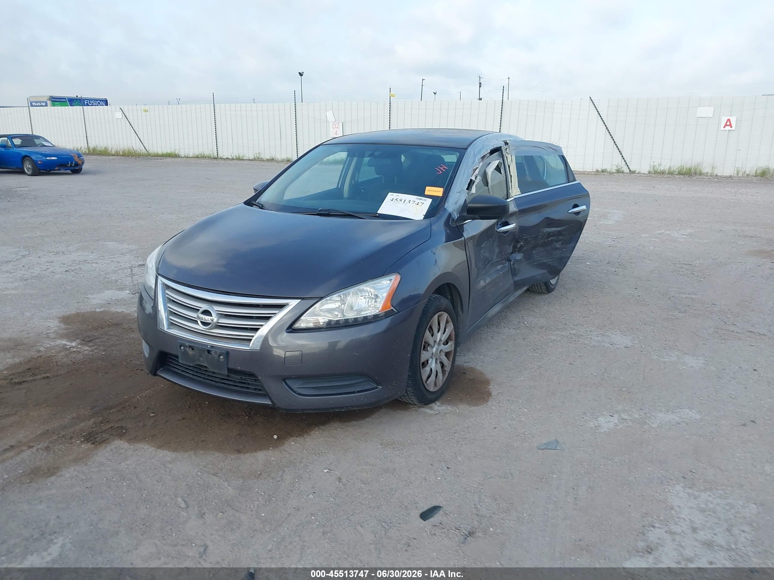2013 Nissan Sentra Sv Gray vin: 3N1AB7AP4DL792572