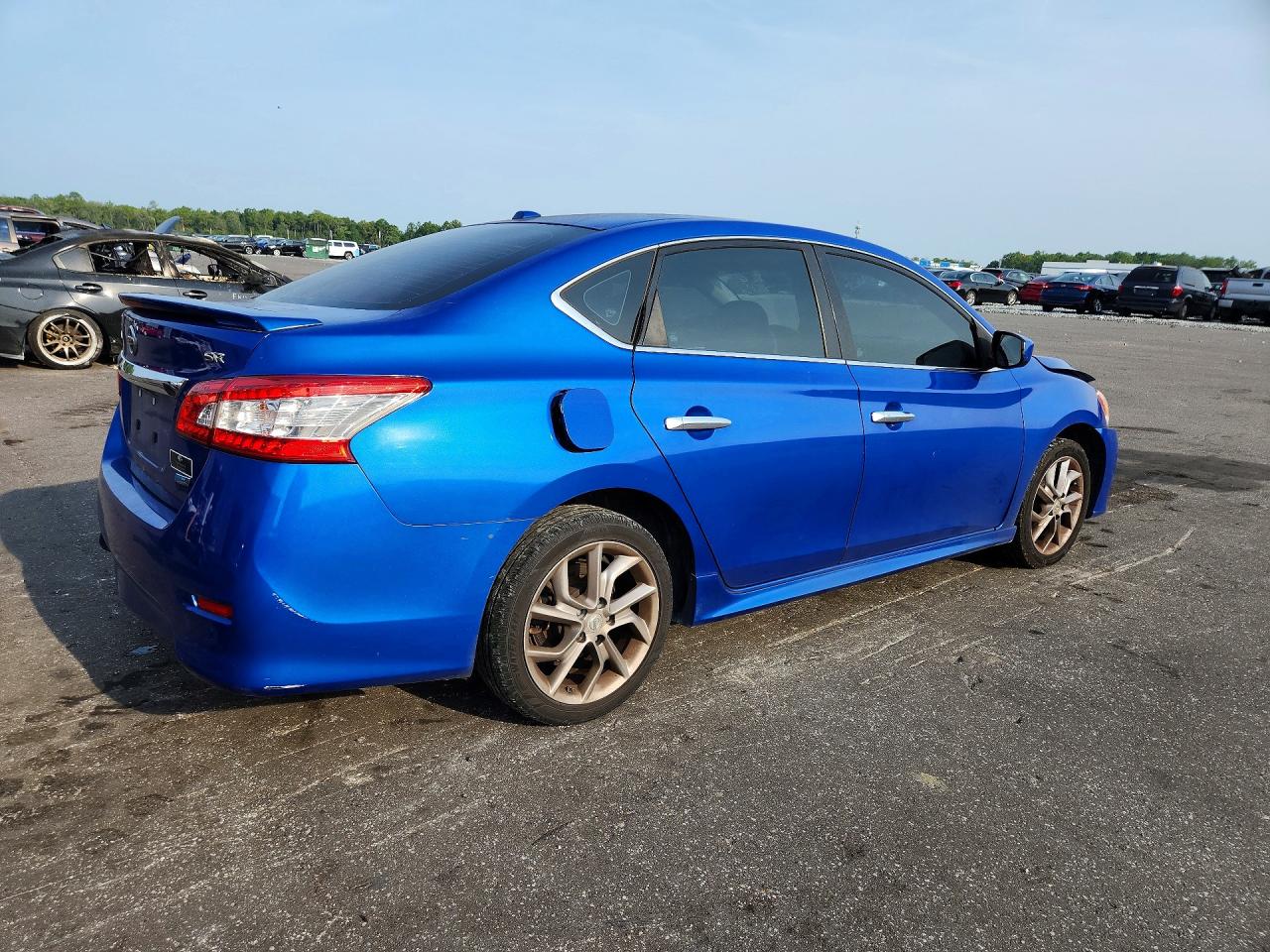 2013 Nissan Sentra S Синий vin: 3N1AB7AP4DL794161