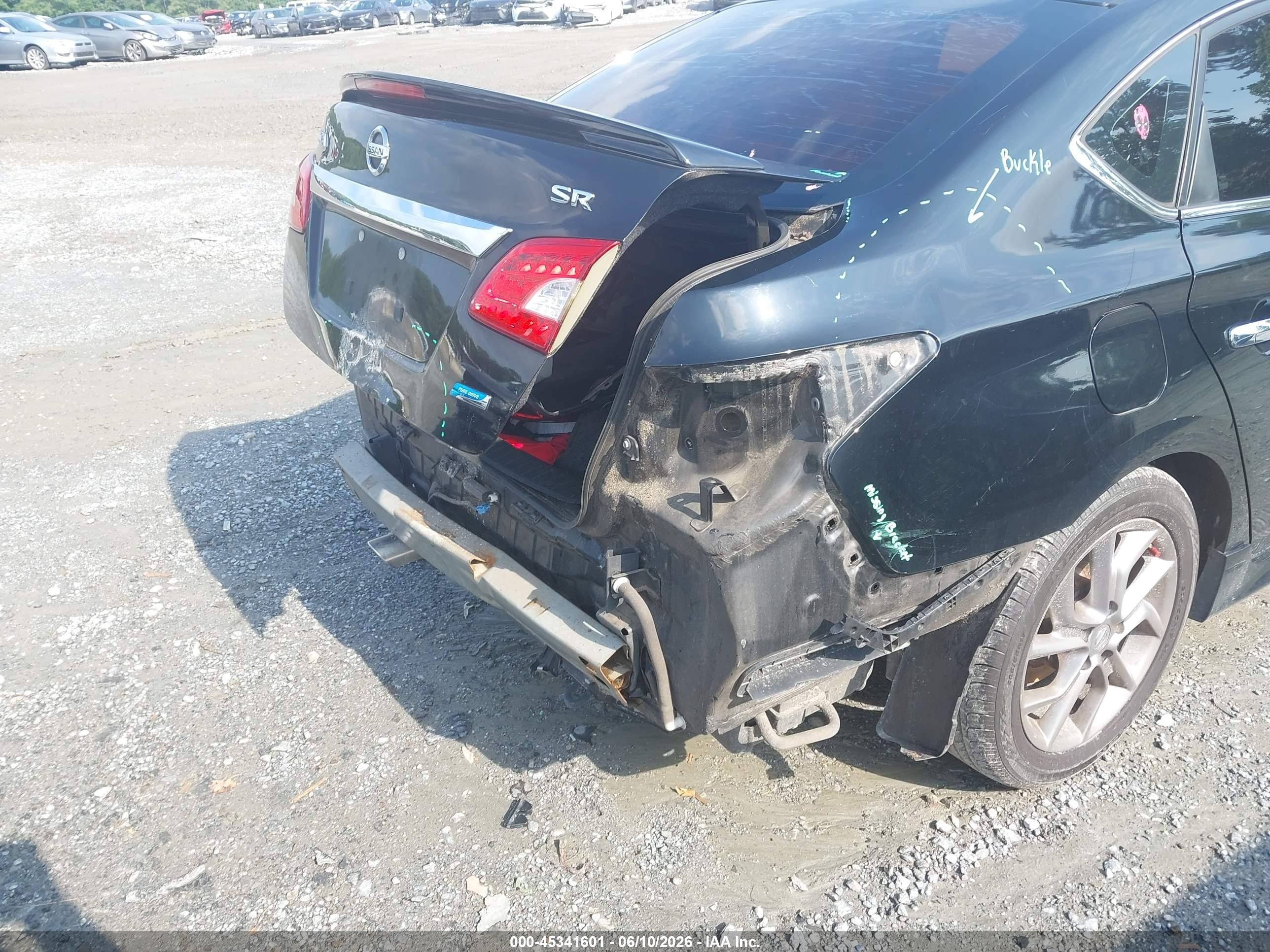 2013 Nissan Sentra Sr Black vin: 3N1AB7AP4DL797965