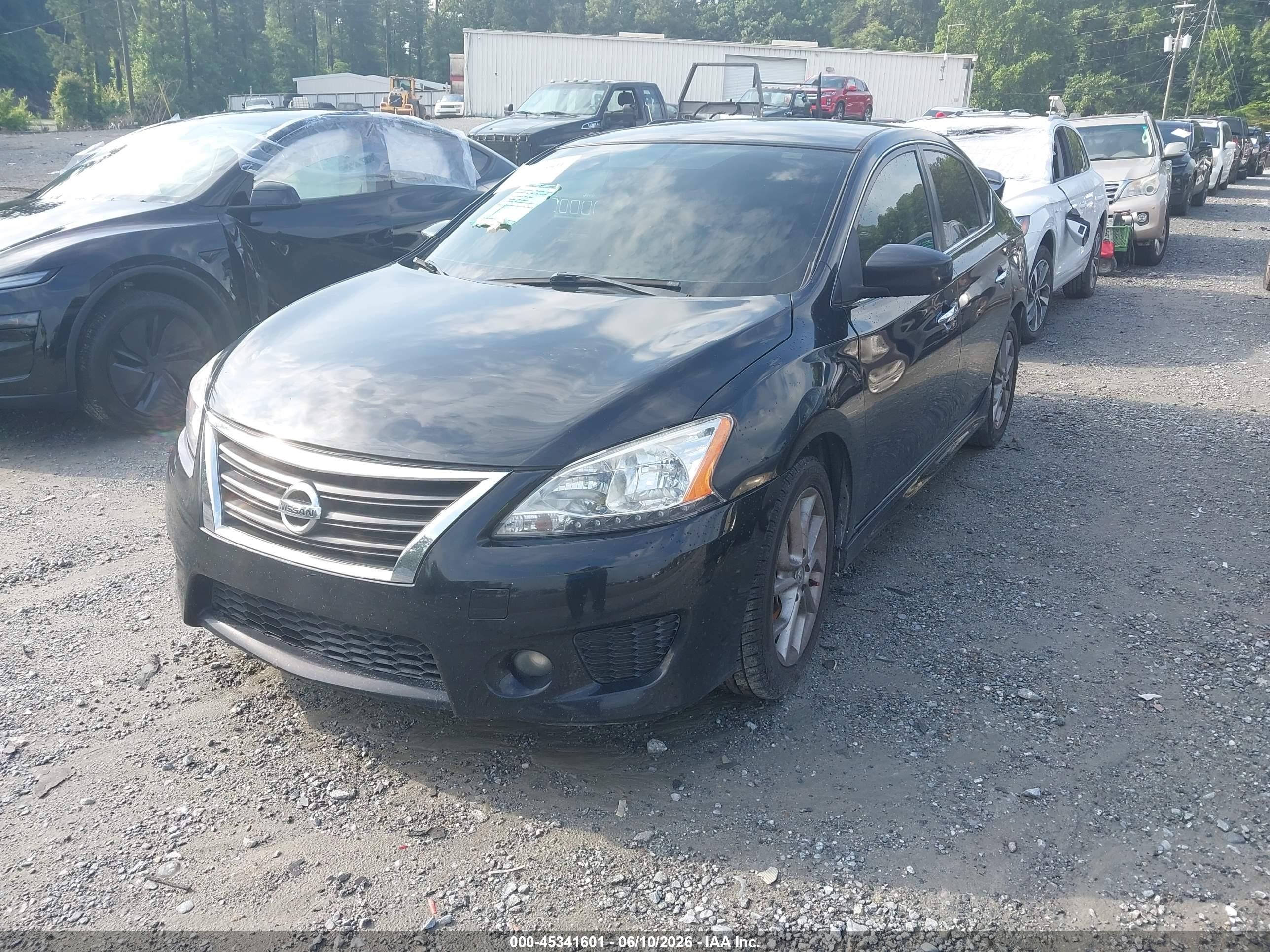2013 Nissan Sentra Sr Black vin: 3N1AB7AP4DL797965