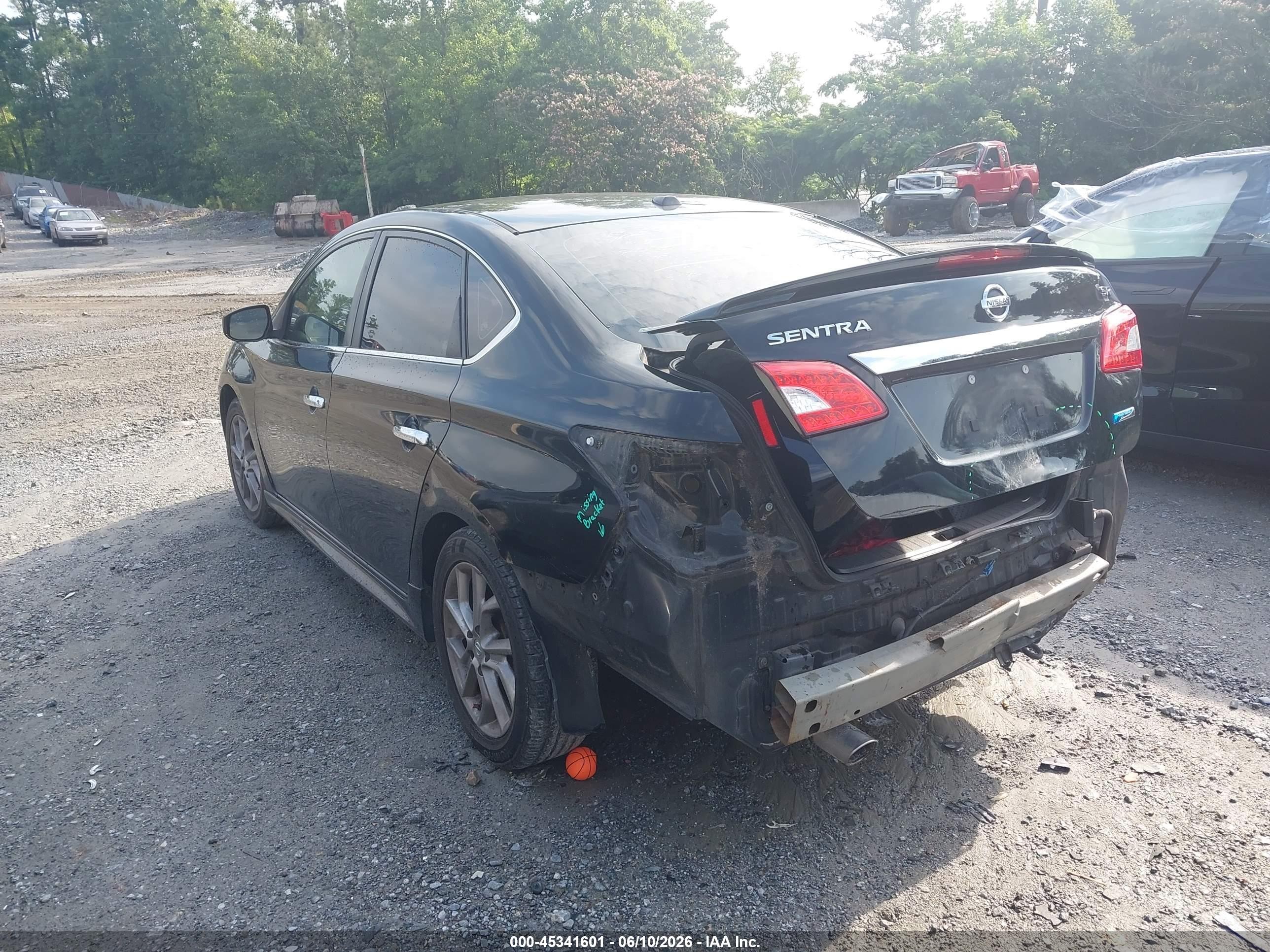 2013 Nissan Sentra Sr Black vin: 3N1AB7AP4DL797965