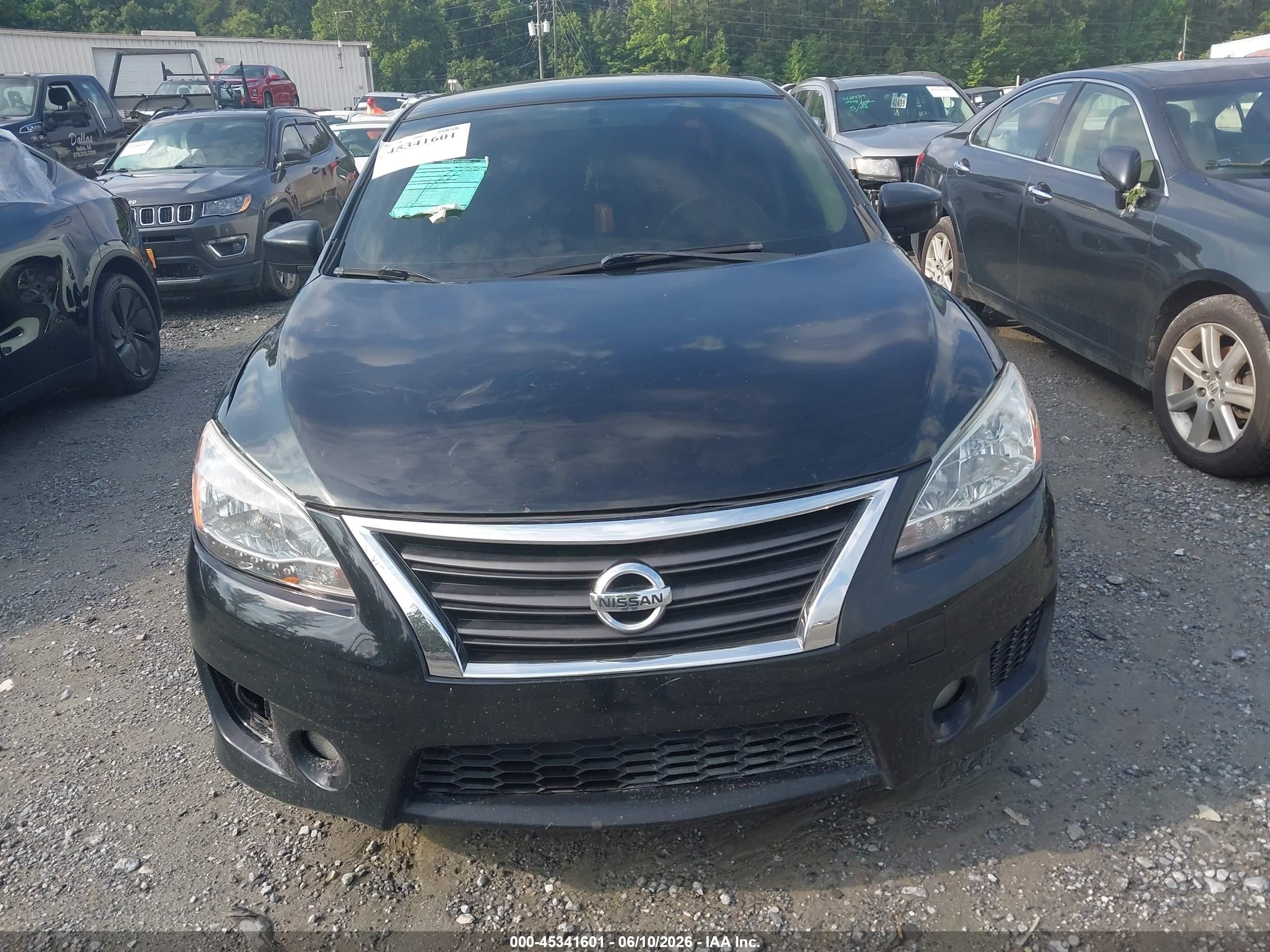 2013 Nissan Sentra Sr Black vin: 3N1AB7AP4DL797965