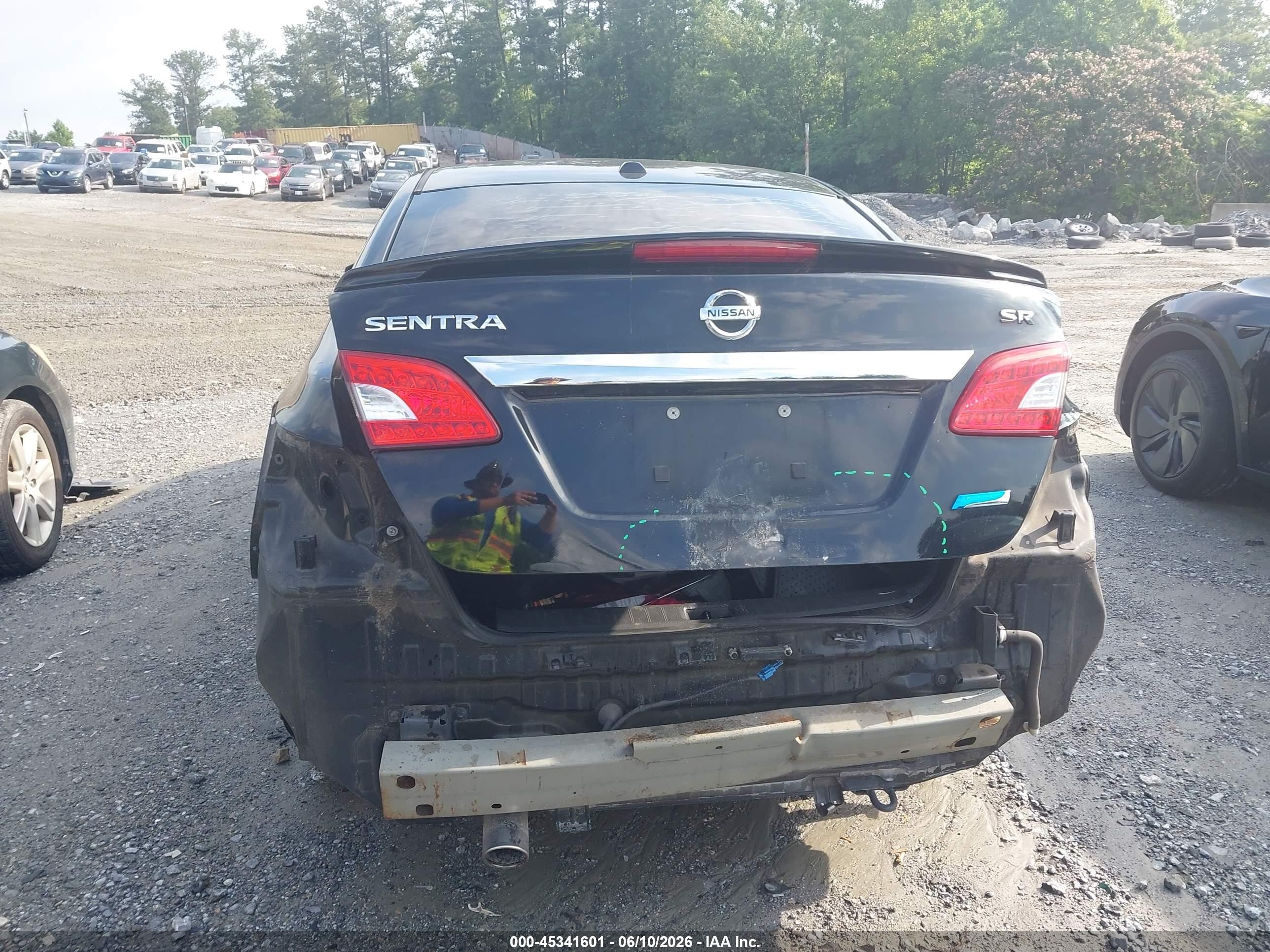 2013 Nissan Sentra Sr Black vin: 3N1AB7AP4DL797965