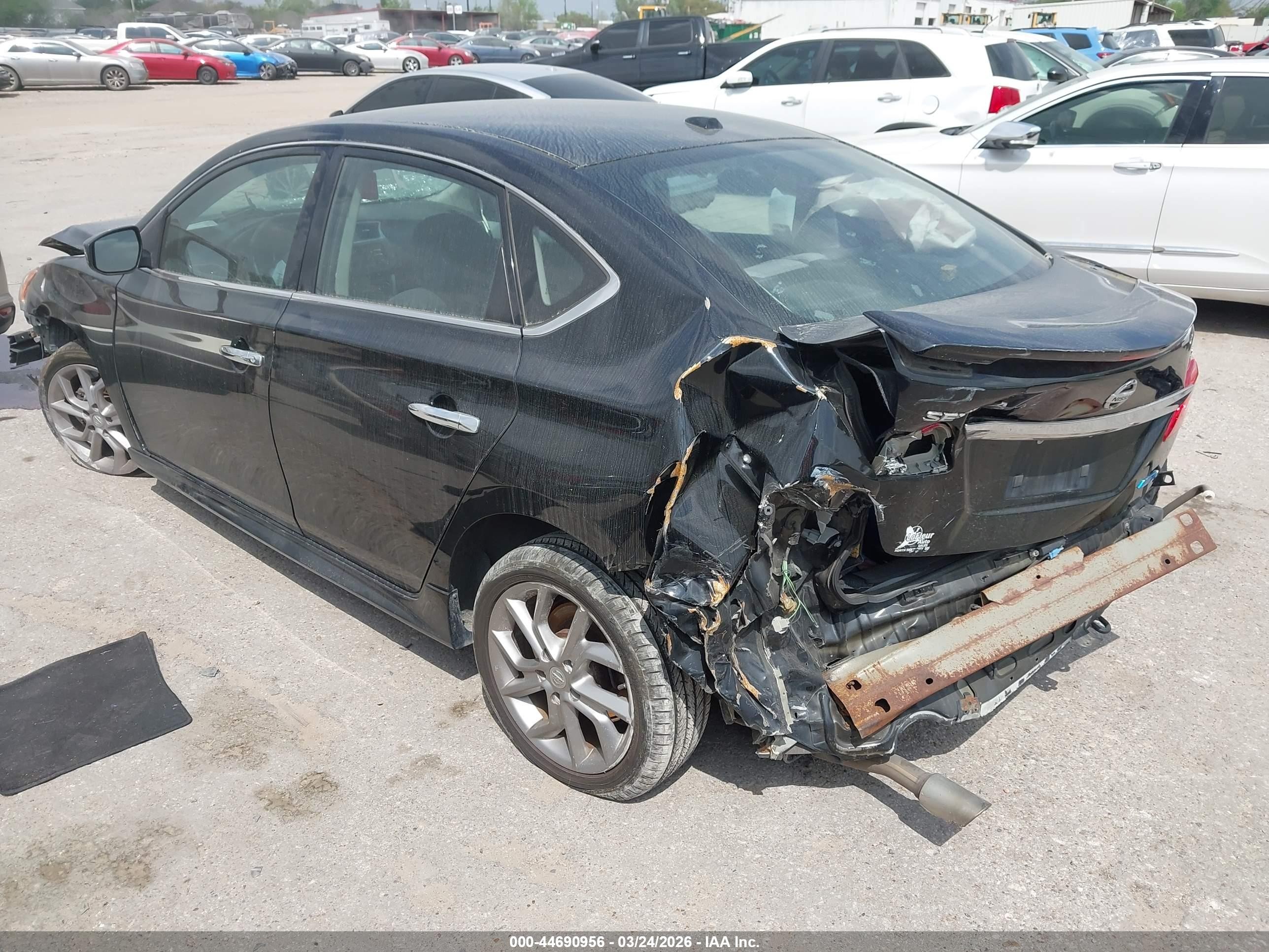 2014 Nissan Sentra Sr Black vin: 3N1AB7AP4EL611634
