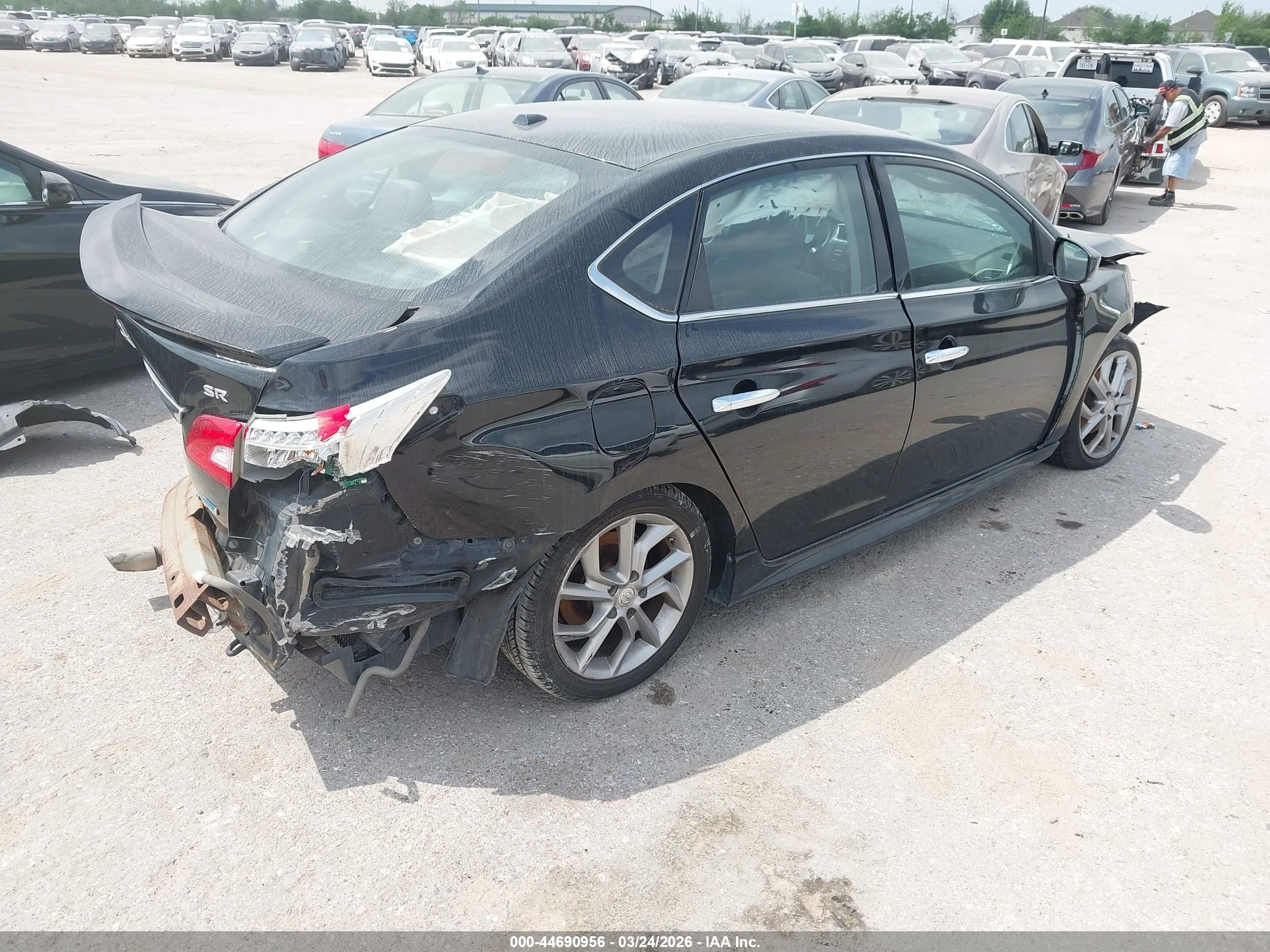 2014 Nissan Sentra Sr Black vin: 3N1AB7AP4EL611634