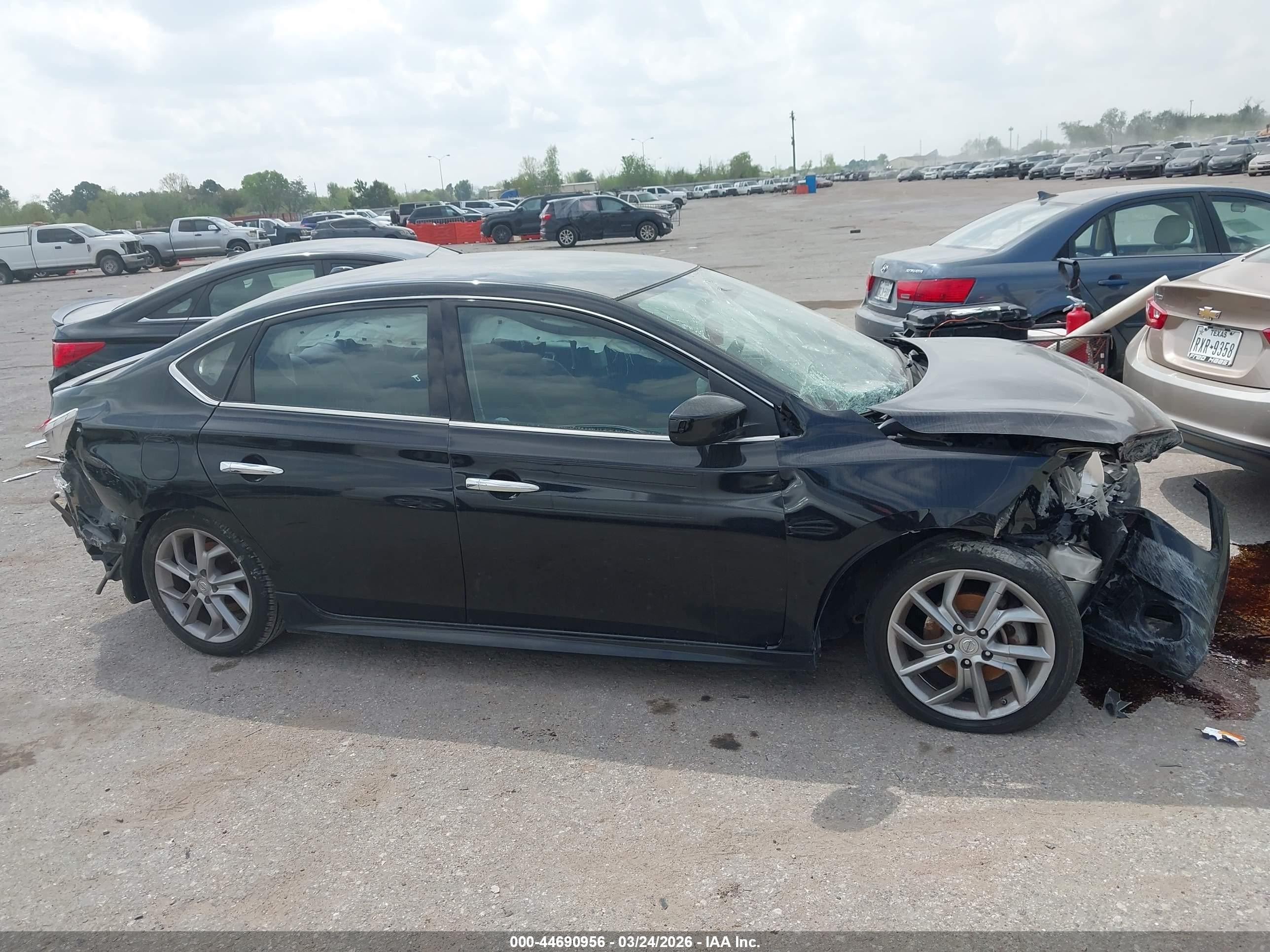 2014 Nissan Sentra Sr Black vin: 3N1AB7AP4EL611634