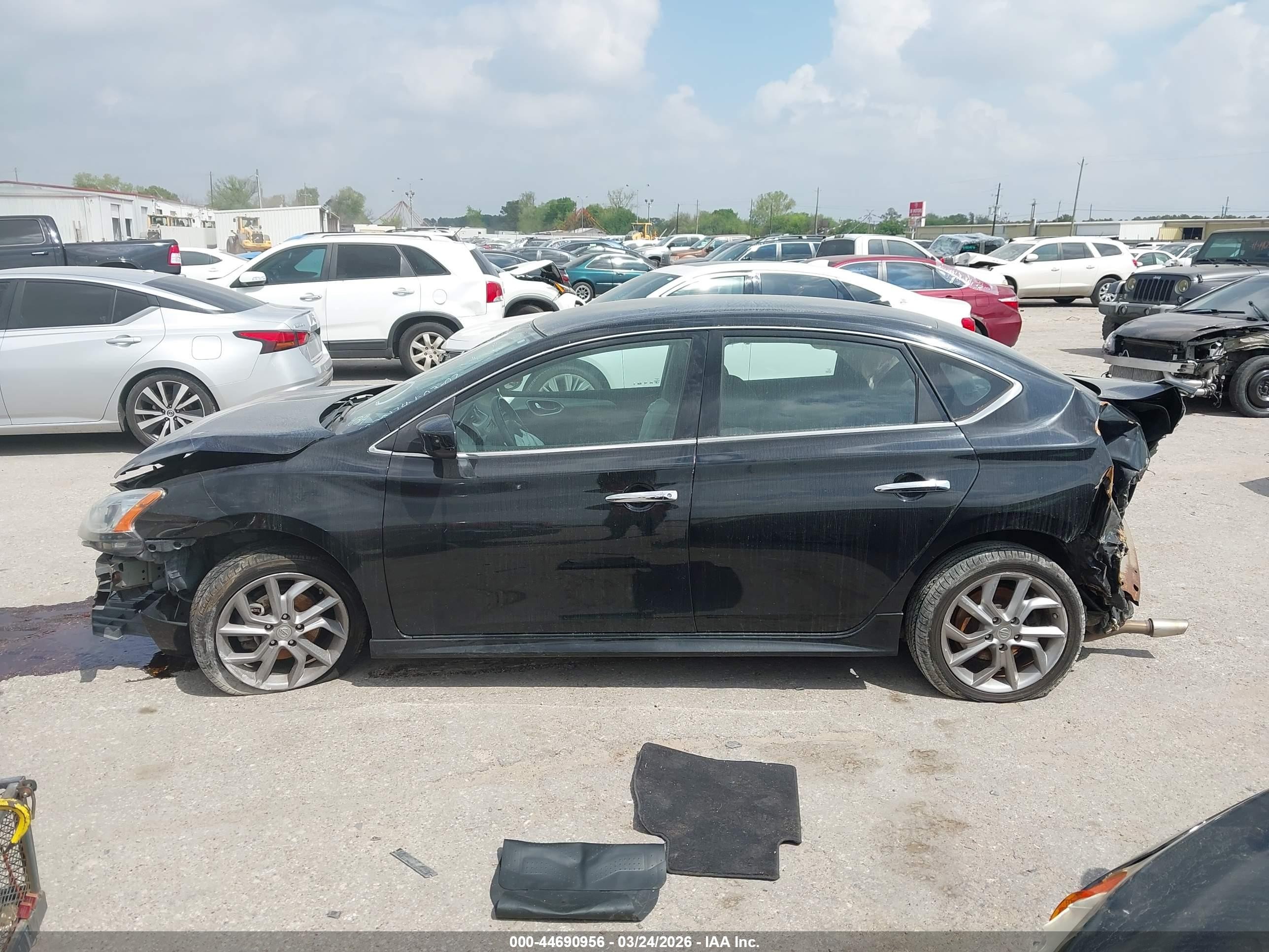 2014 Nissan Sentra Sr Black vin: 3N1AB7AP4EL611634