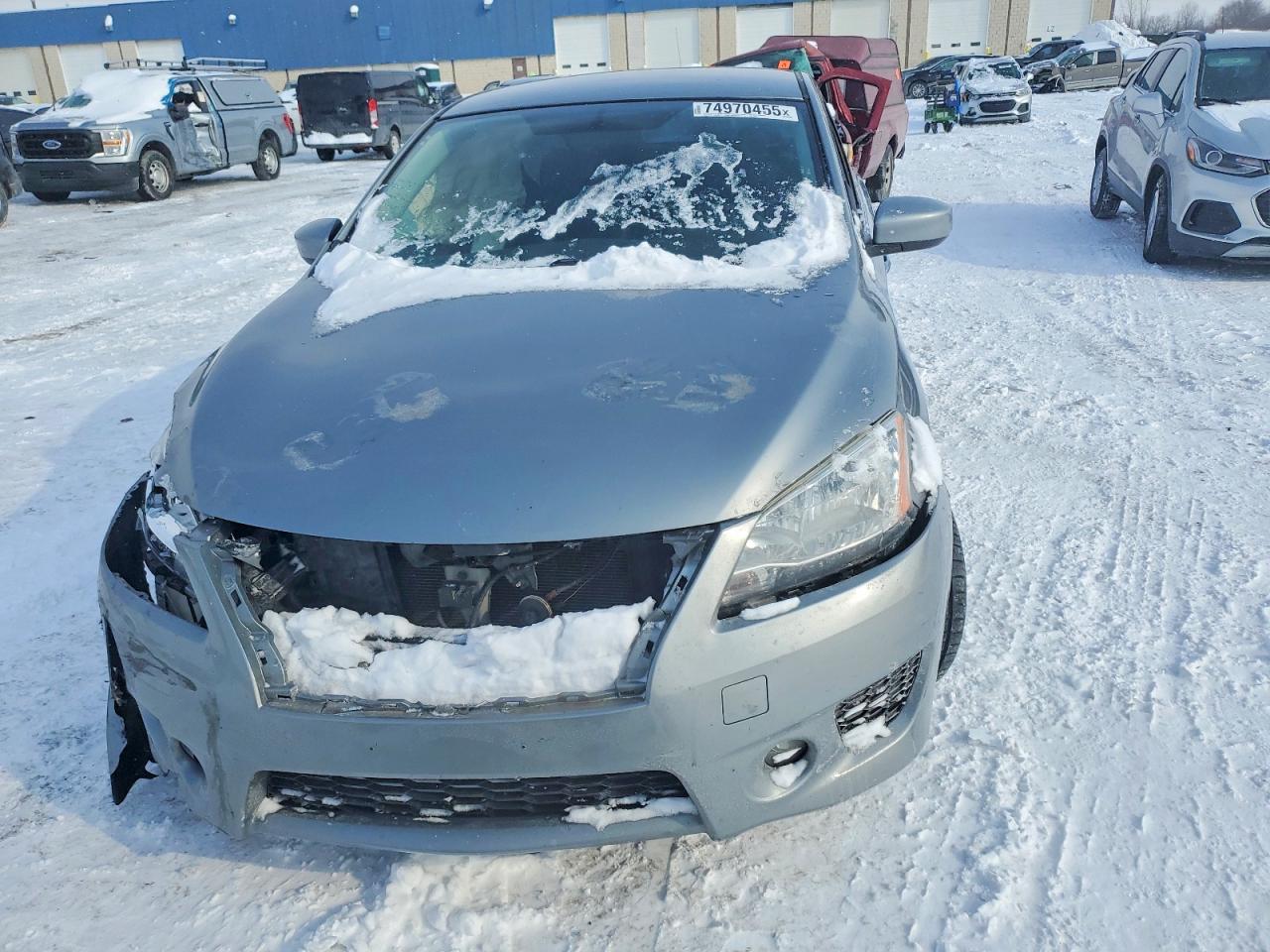 2014 Nissan Sentra S Silver vin: 3N1AB7AP4EL620527