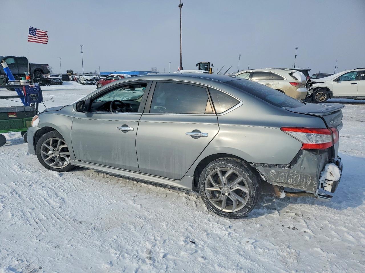 2014 Nissan Sentra S Silver vin: 3N1AB7AP4EL620527