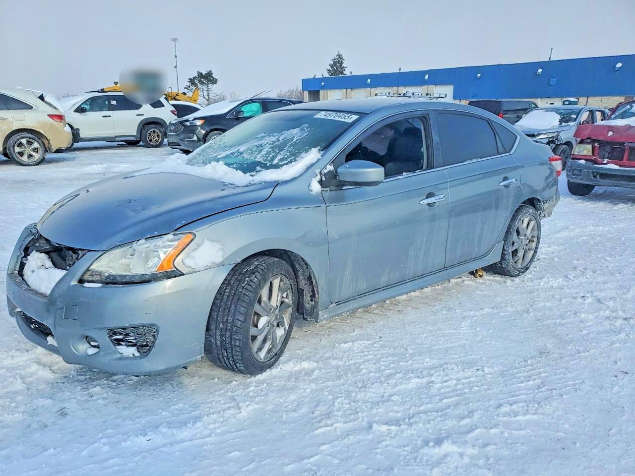 2014 Nissan Sentra S Silver vin: 3N1AB7AP4EL620527