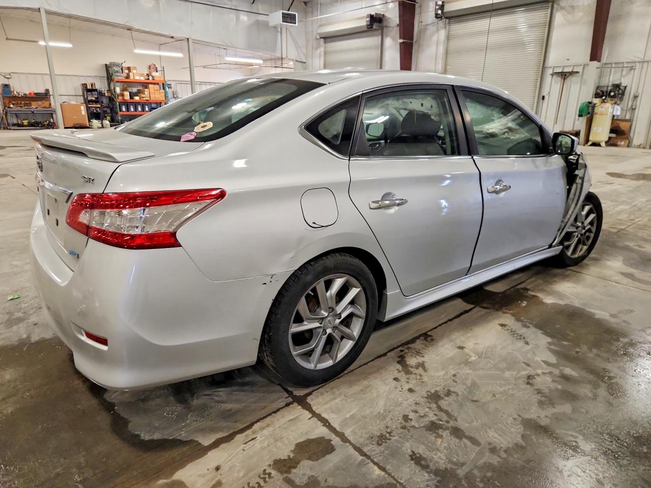 2014 Nissan Sentra Sr Silver vin: 3N1AB7AP4EL623332