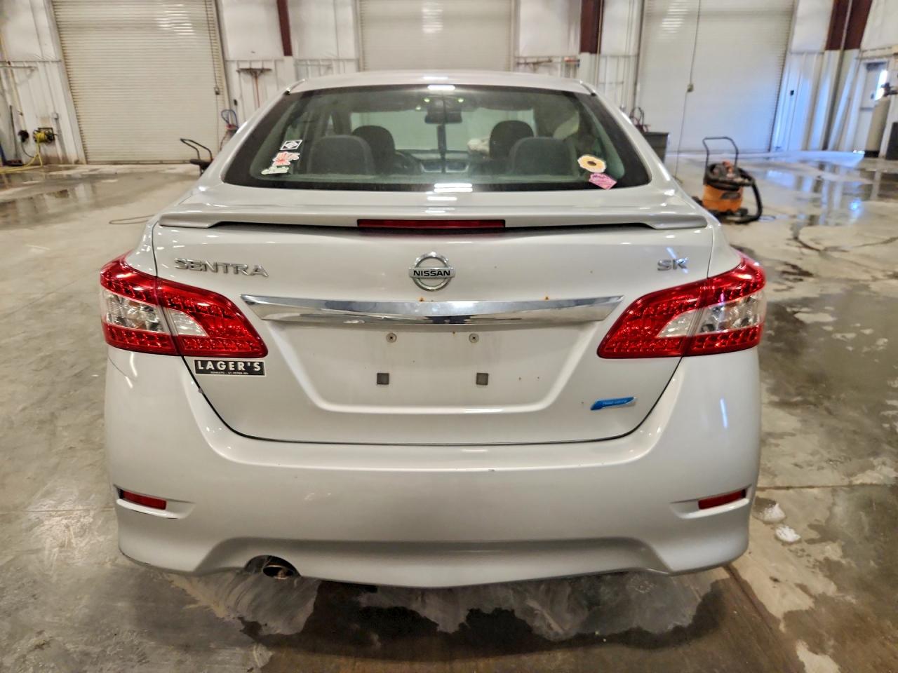 2014 Nissan Sentra Sr Silver vin: 3N1AB7AP4EL623332