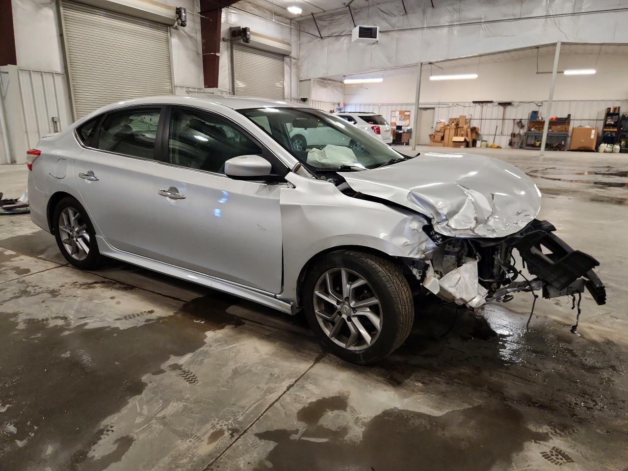 2014 Nissan Sentra Sr Silver vin: 3N1AB7AP4EL623332
