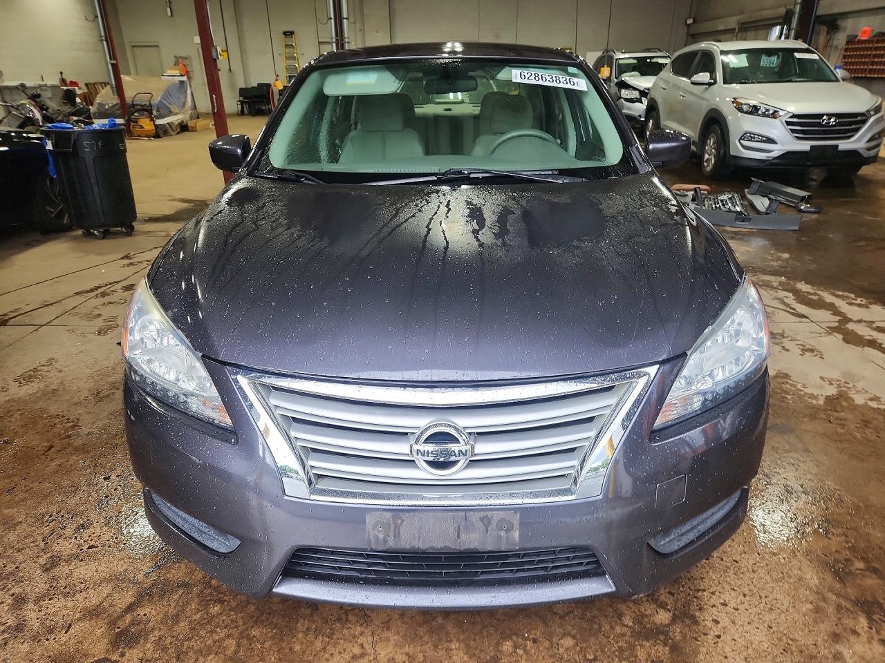 2014 Nissan Sentra S Gray vin: 3N1AB7AP4EL627655