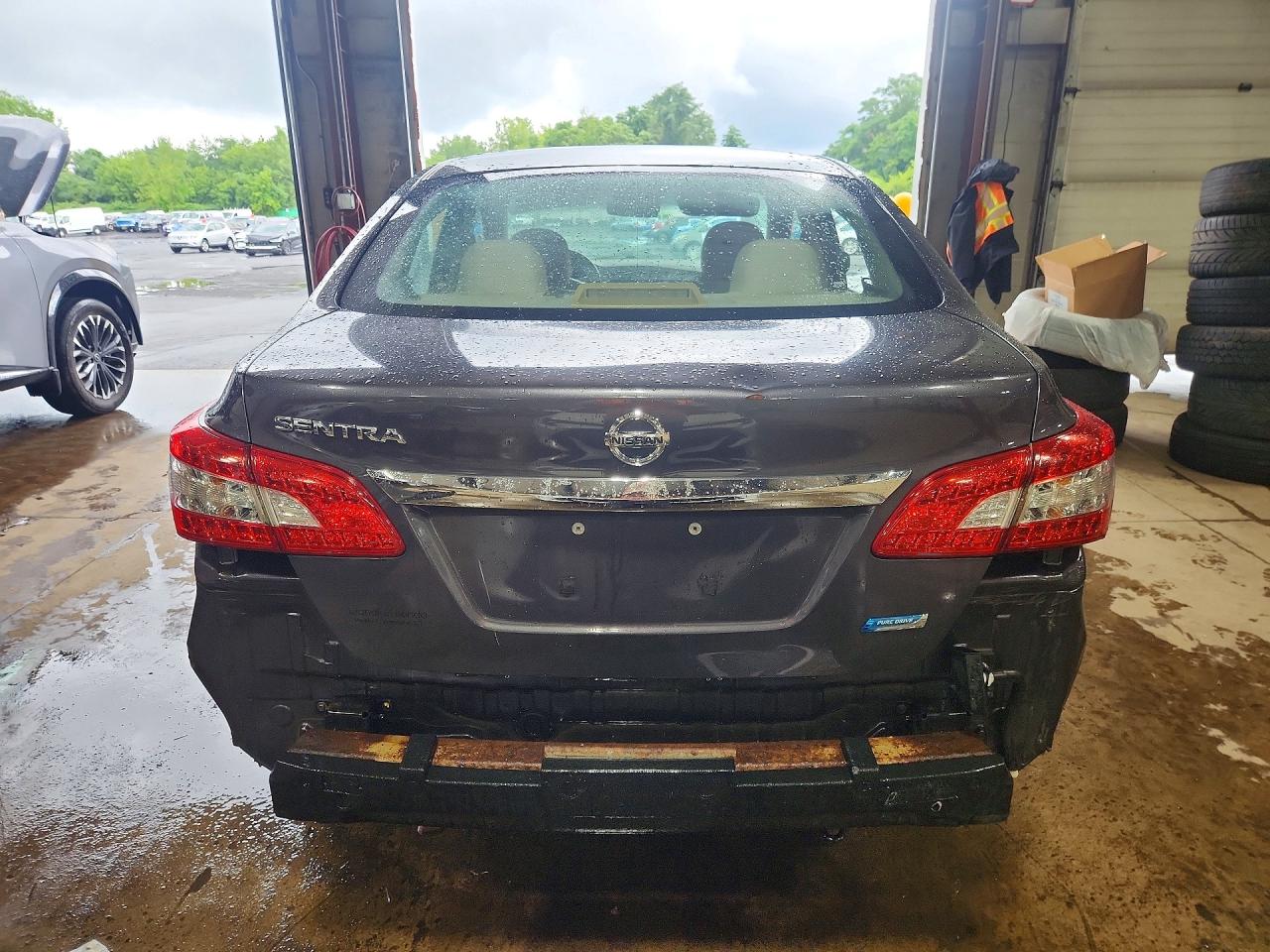2014 Nissan Sentra S Gray vin: 3N1AB7AP4EL627655