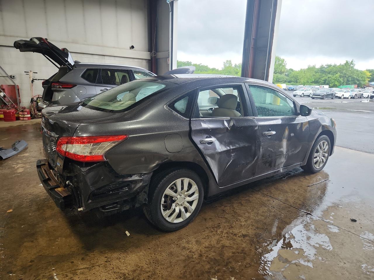 2014 Nissan Sentra S Gray vin: 3N1AB7AP4EL627655