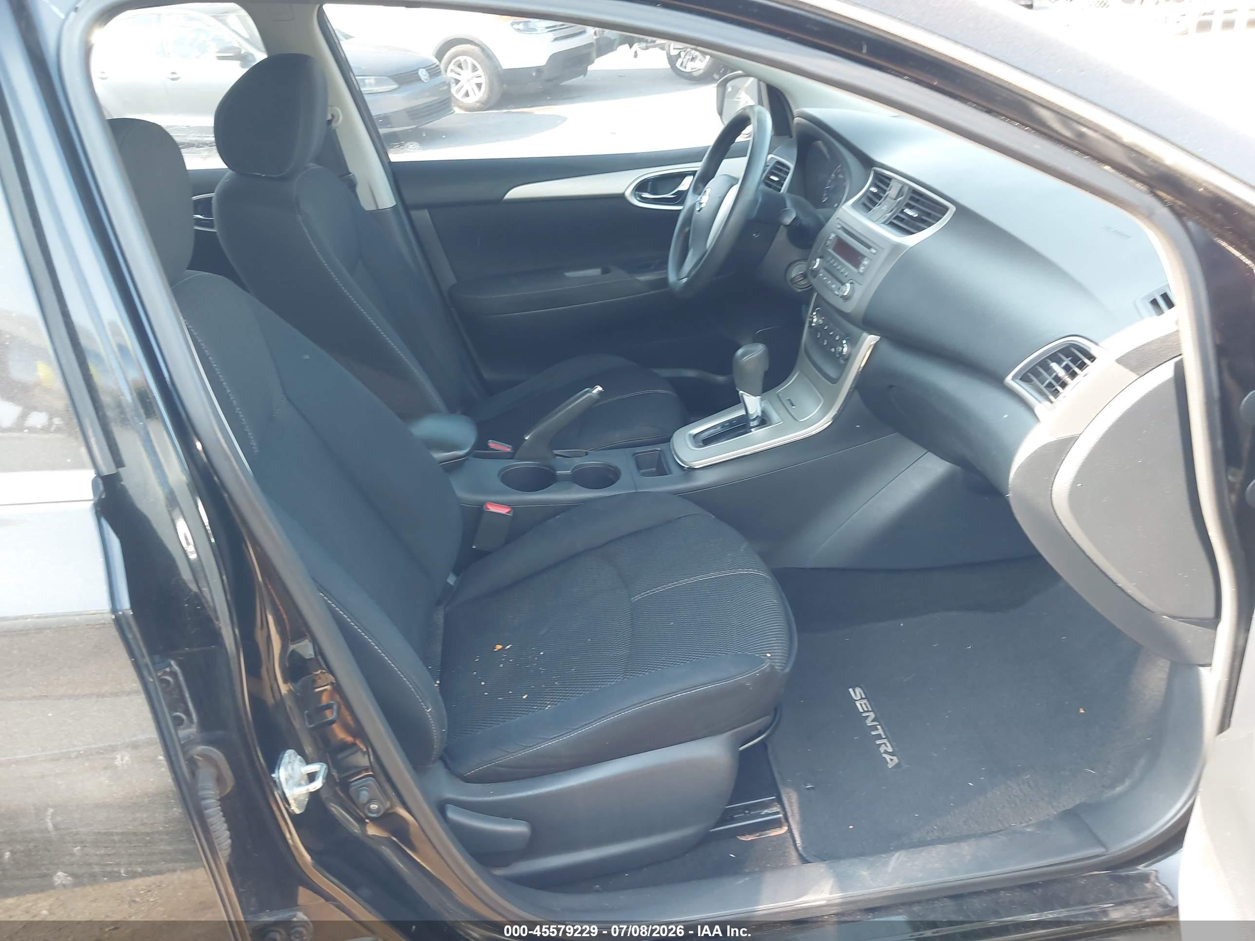 2014 Nissan Sentra S Black vin: 3N1AB7AP4EL629891