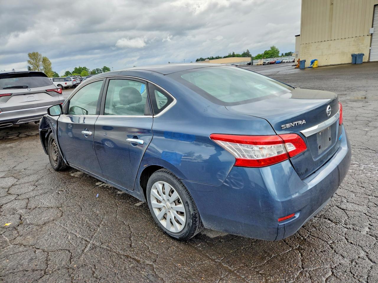 2014 Nissan Sentra Sv Blue vin: 3N1AB7AP4EL660235