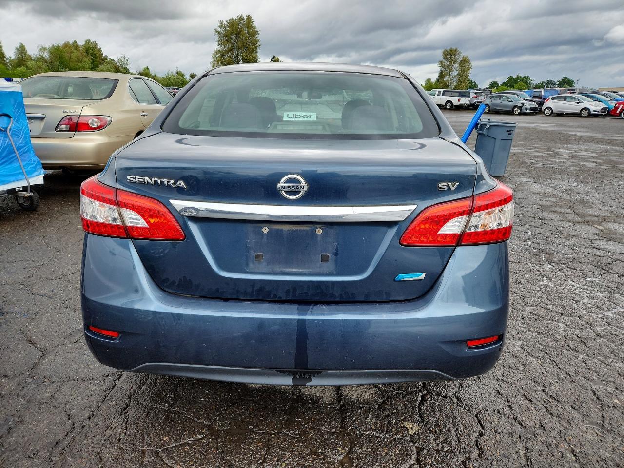 2014 Nissan Sentra Sv Blue vin: 3N1AB7AP4EL660235