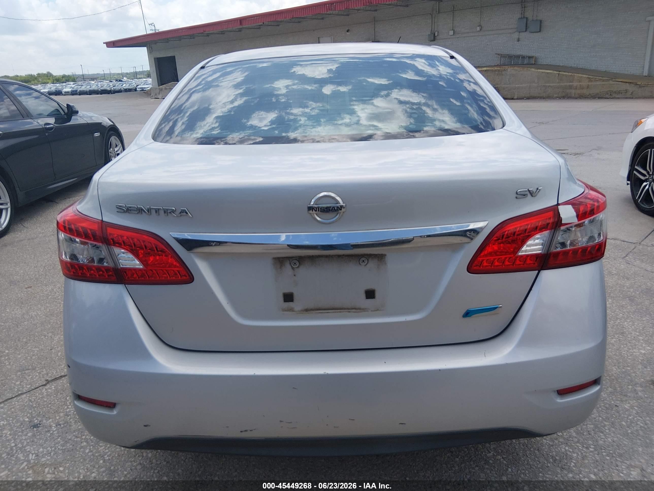 2014 Nissan Sentra Sv Silver vin: 3N1AB7AP4EL665855