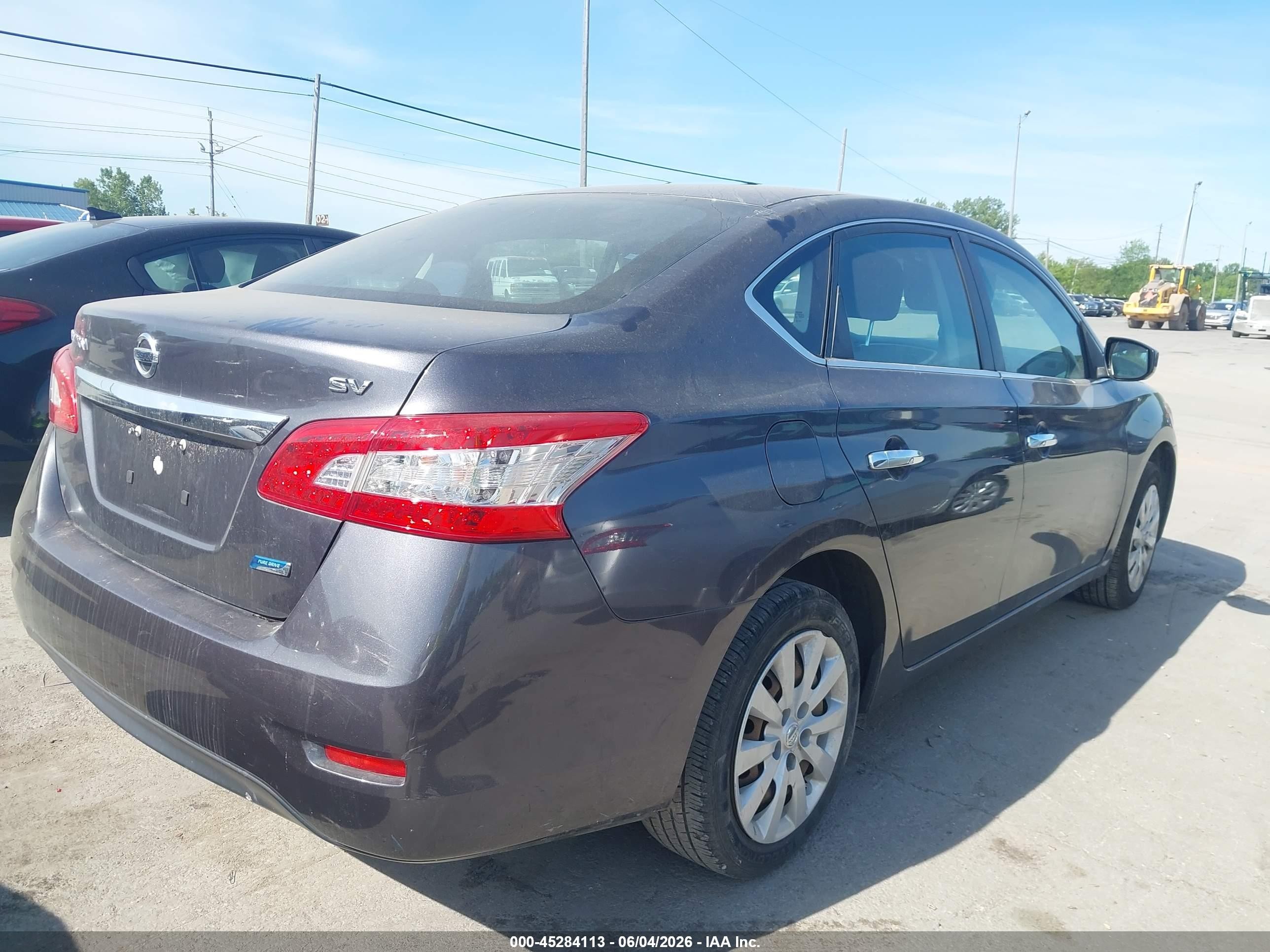 2014 Nissan Sentra Sv Gray vin: 3N1AB7AP4EL670621