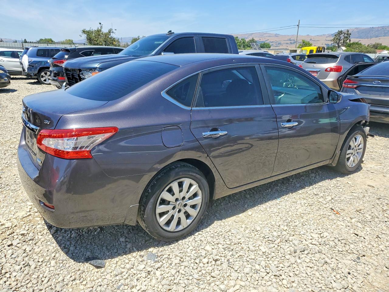 2014 Nissan Sentra Sv Gray vin: 3N1AB7AP4EL670943