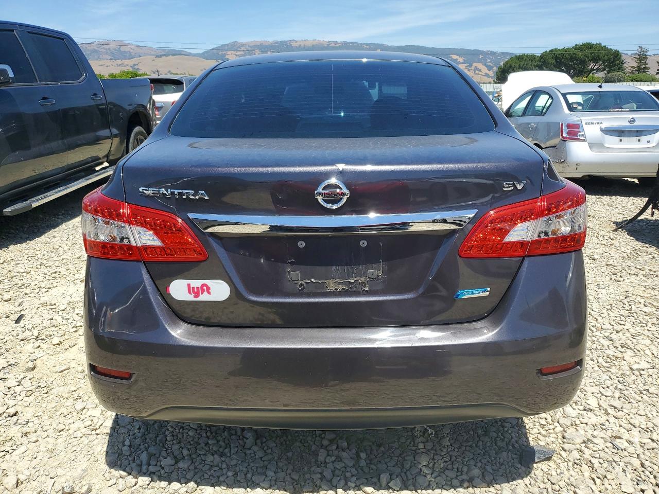 2014 Nissan Sentra Sv Gray vin: 3N1AB7AP4EL670943
